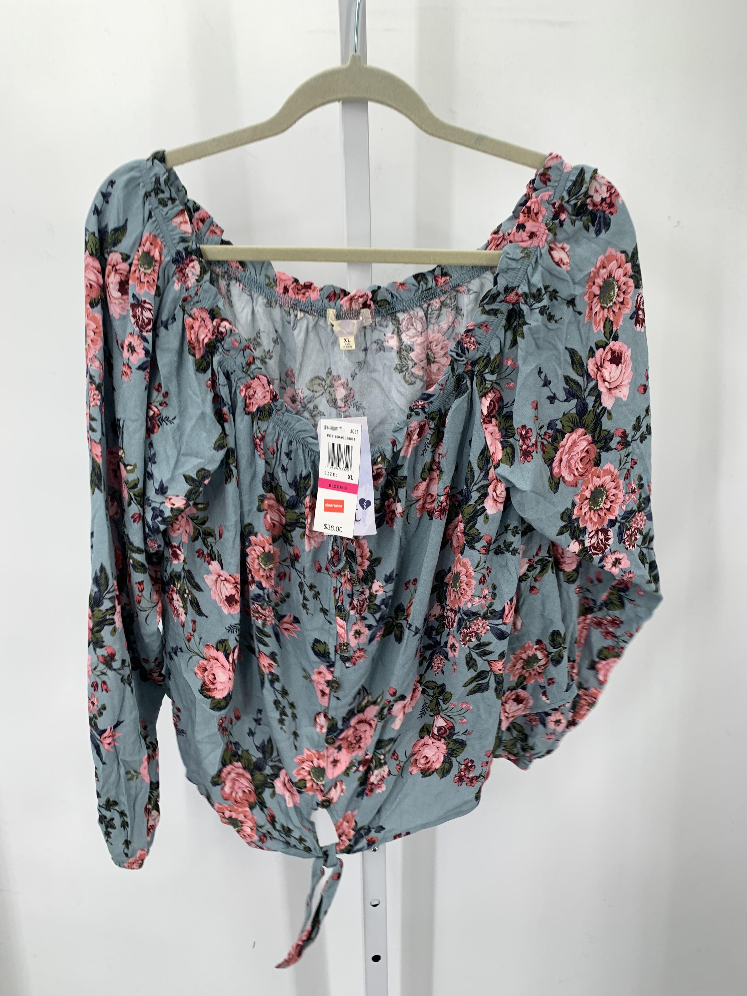 Jolt Size Extra Large Juniors Long Sleeve Shirt