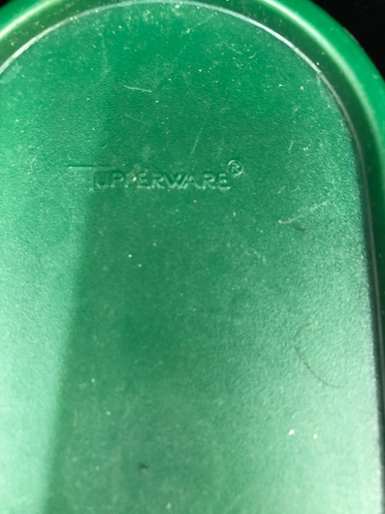 2pc VTG GREEN TUPPERWARE.