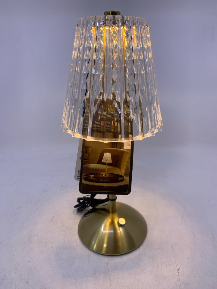 NIP RECHARGEABLE LAMP W/ TOUCH CONTROLS.