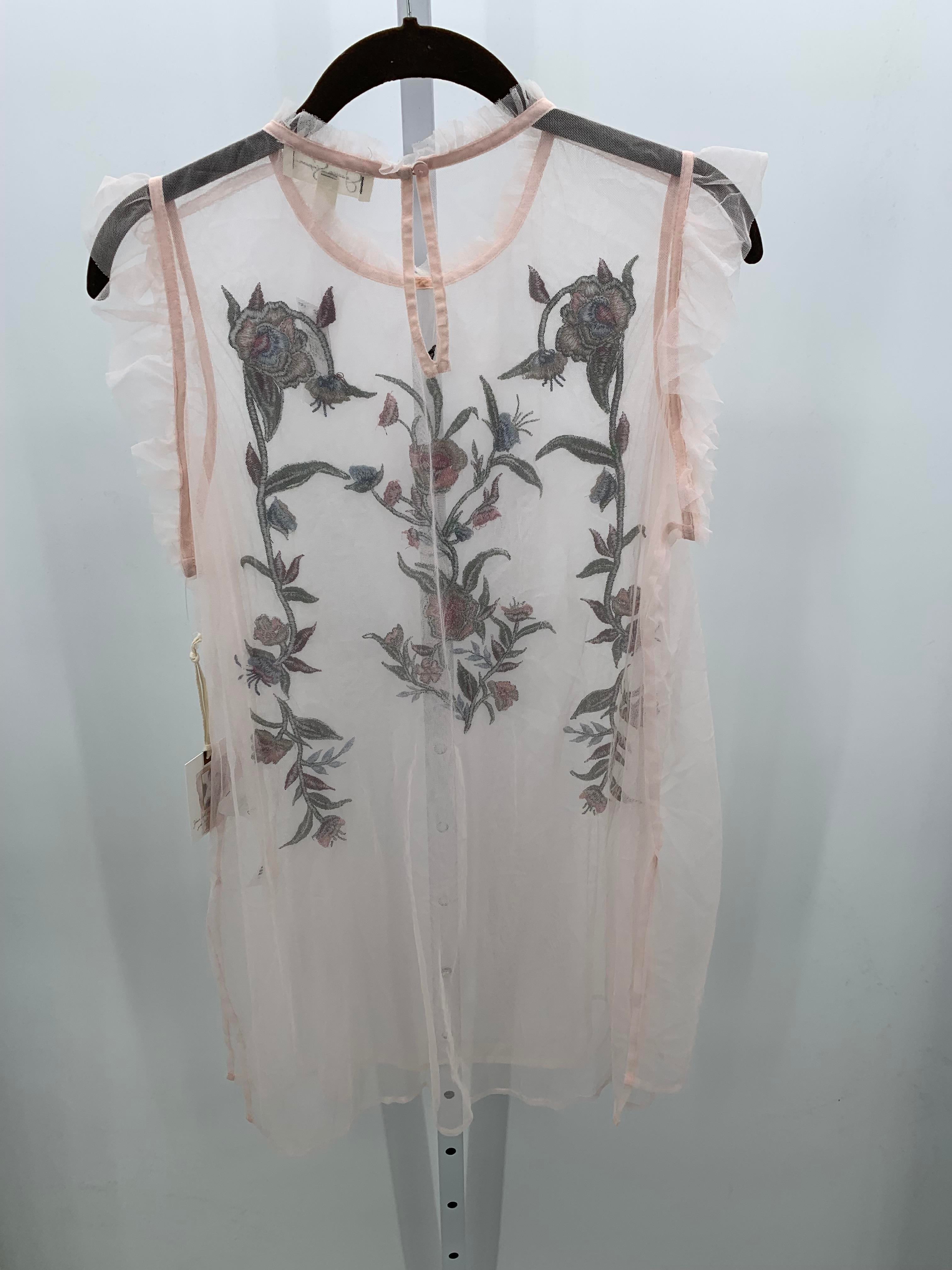 Jessica Simpson Pink Size Medium Maternity Sleeveless Shirt