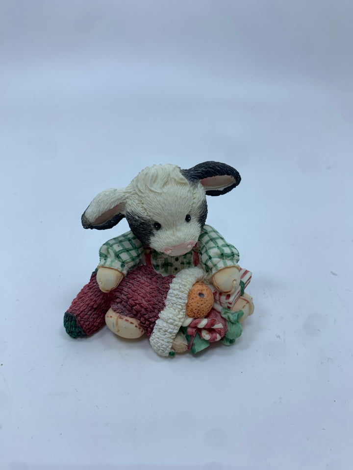 "HERD YOU WERE A VERY GOOD CALF" MARY MOOMOOS FIGURE.