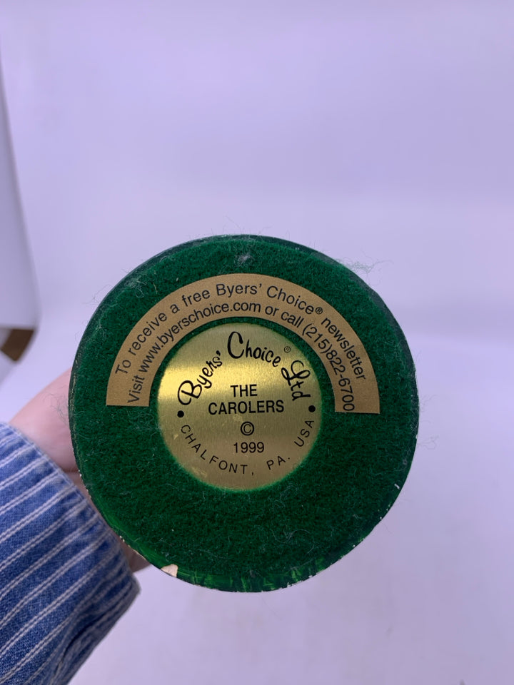 BYERS' CHOICE MAN WITH GIFT SAC + BASKET.