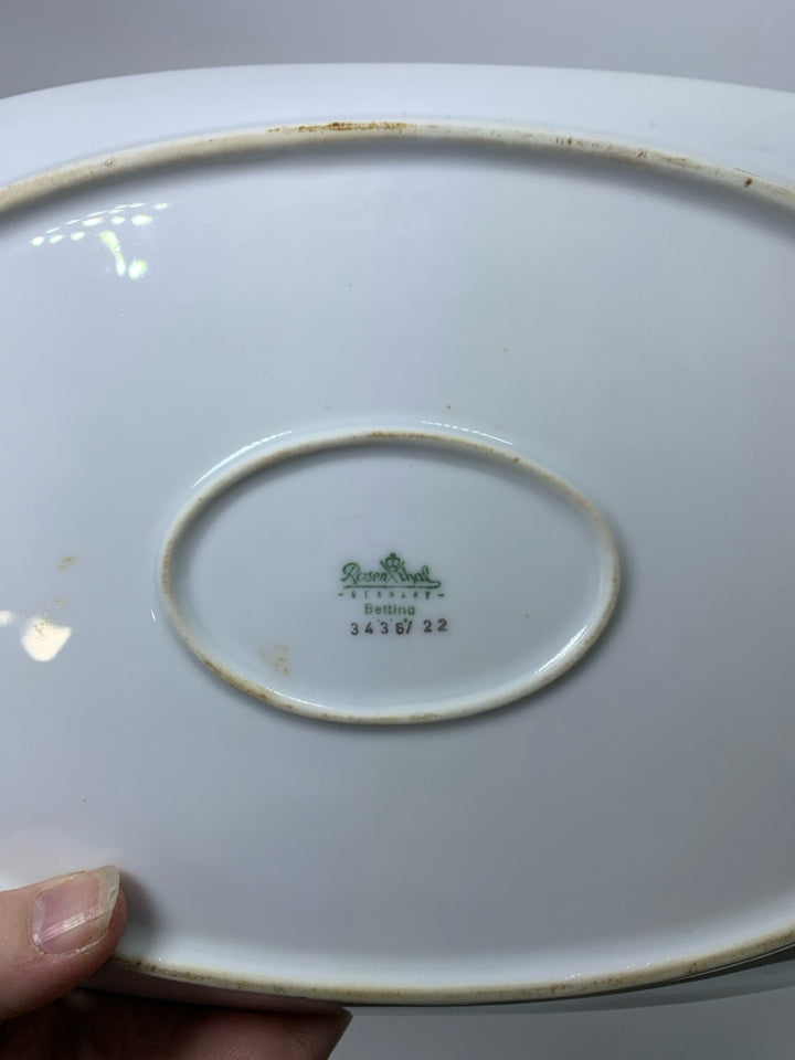 VTG OVAL BETTINA ROSES PLATTER.