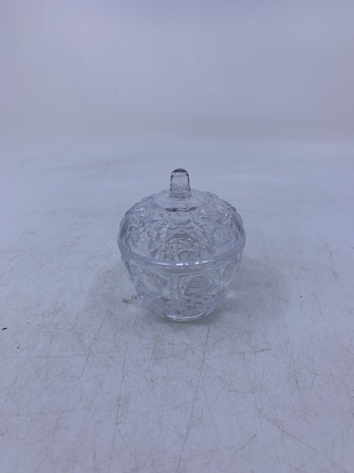 GLASS TEXTURED APPLE SHAPED.