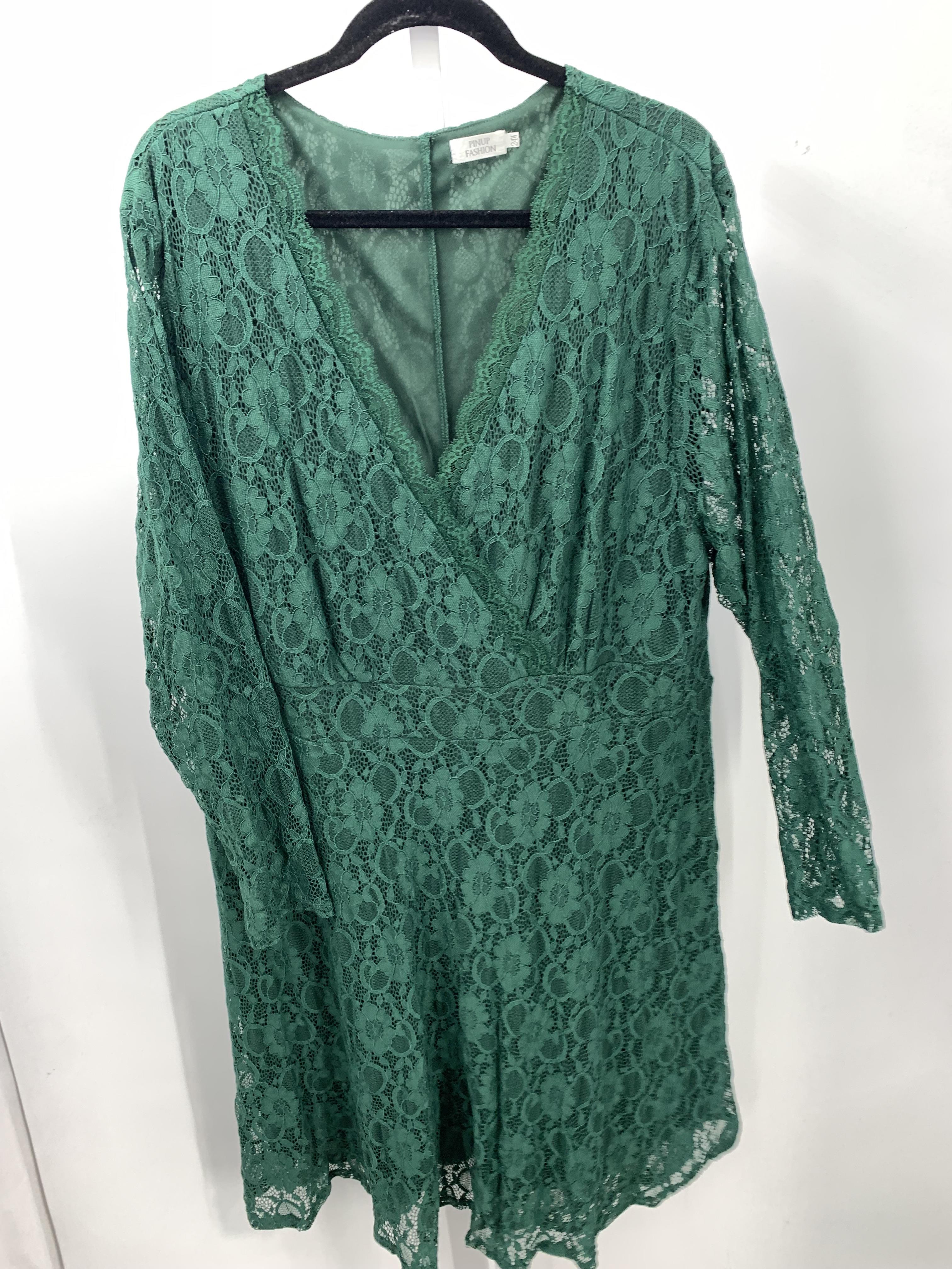 Size 24 W Womens Long Sleeve Dress