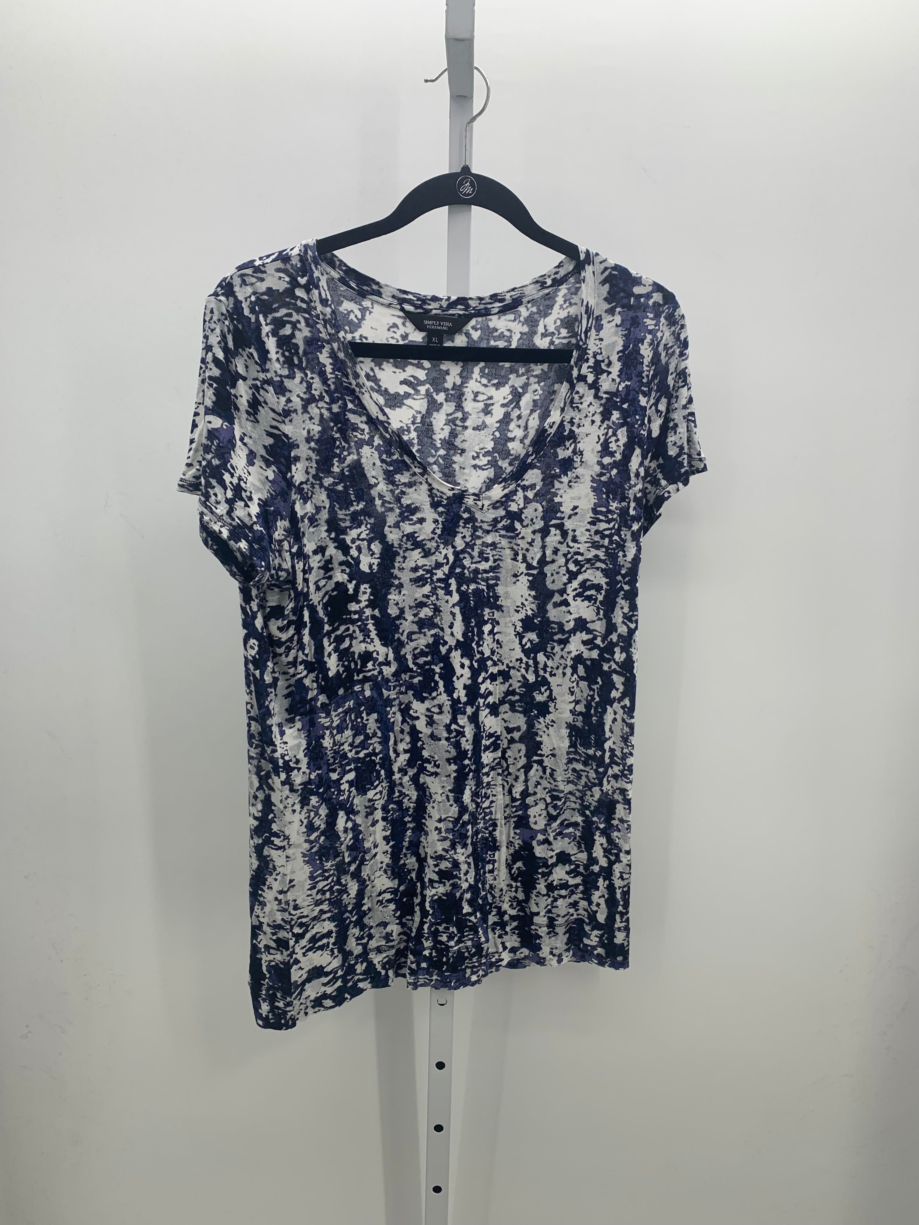 Vera Wang Size Extra Large Misses Short Sleeve Shirt