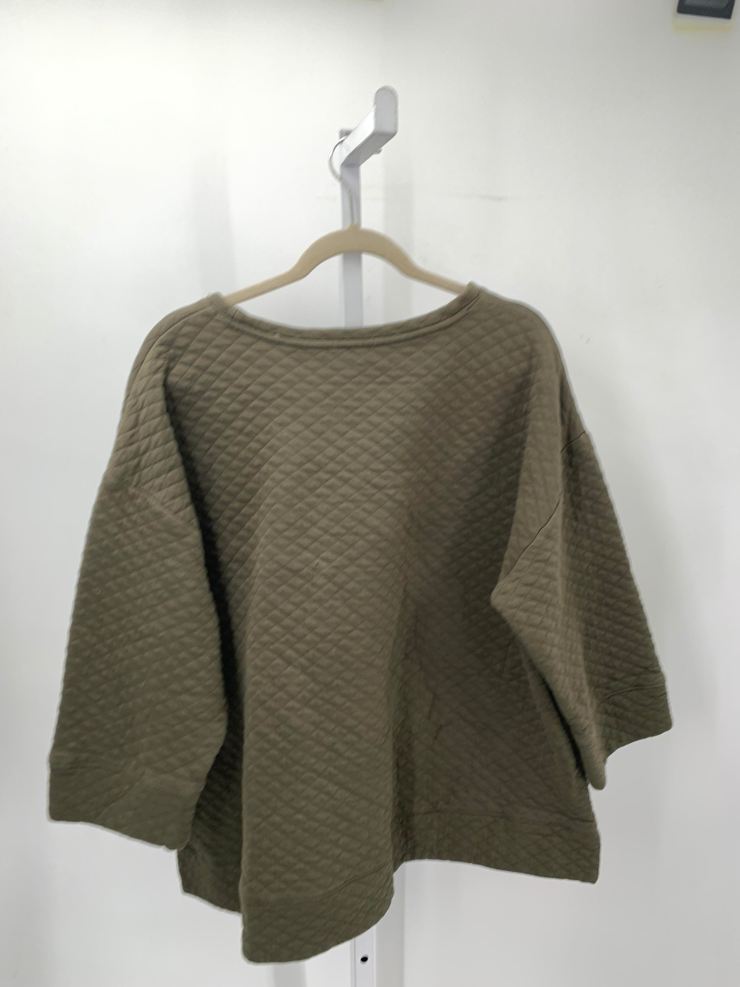 Lands End Size 2X Womens 3/4 Sleeve Shirt