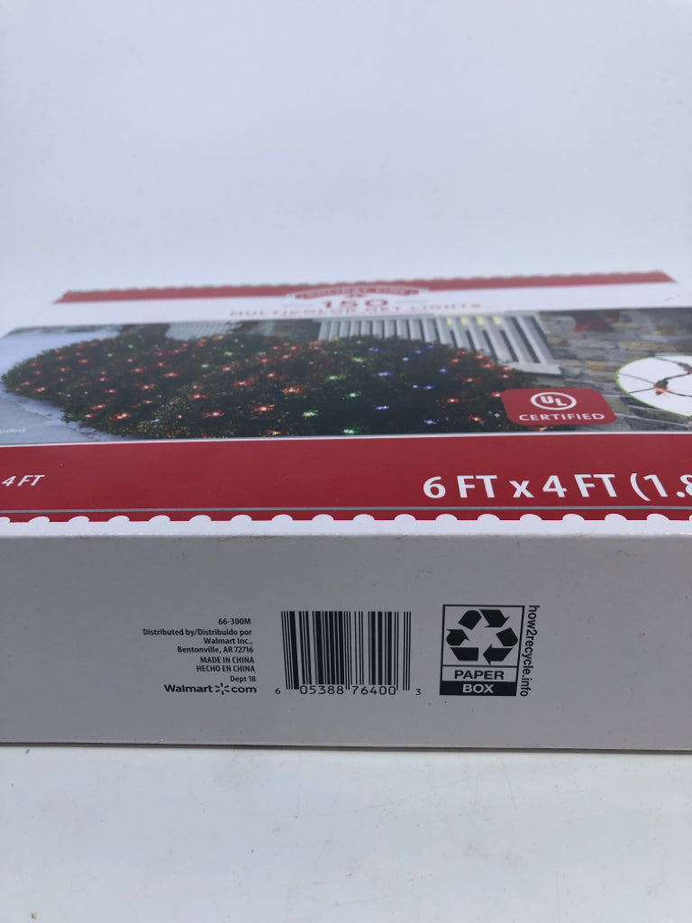 NIB MULTICOLRED NET LIGHTS.