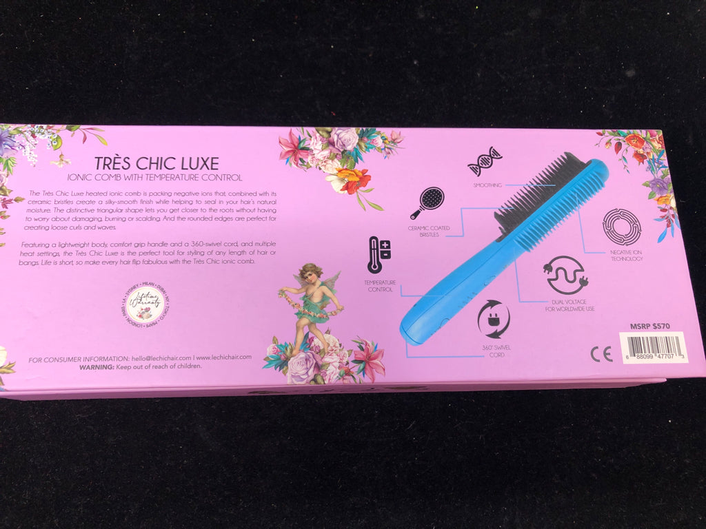 NIB LE CHIC IONIC COMB W TEMP CONTROL.