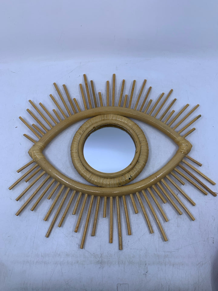 EVIL EYE BAMBOO MIRROR.
