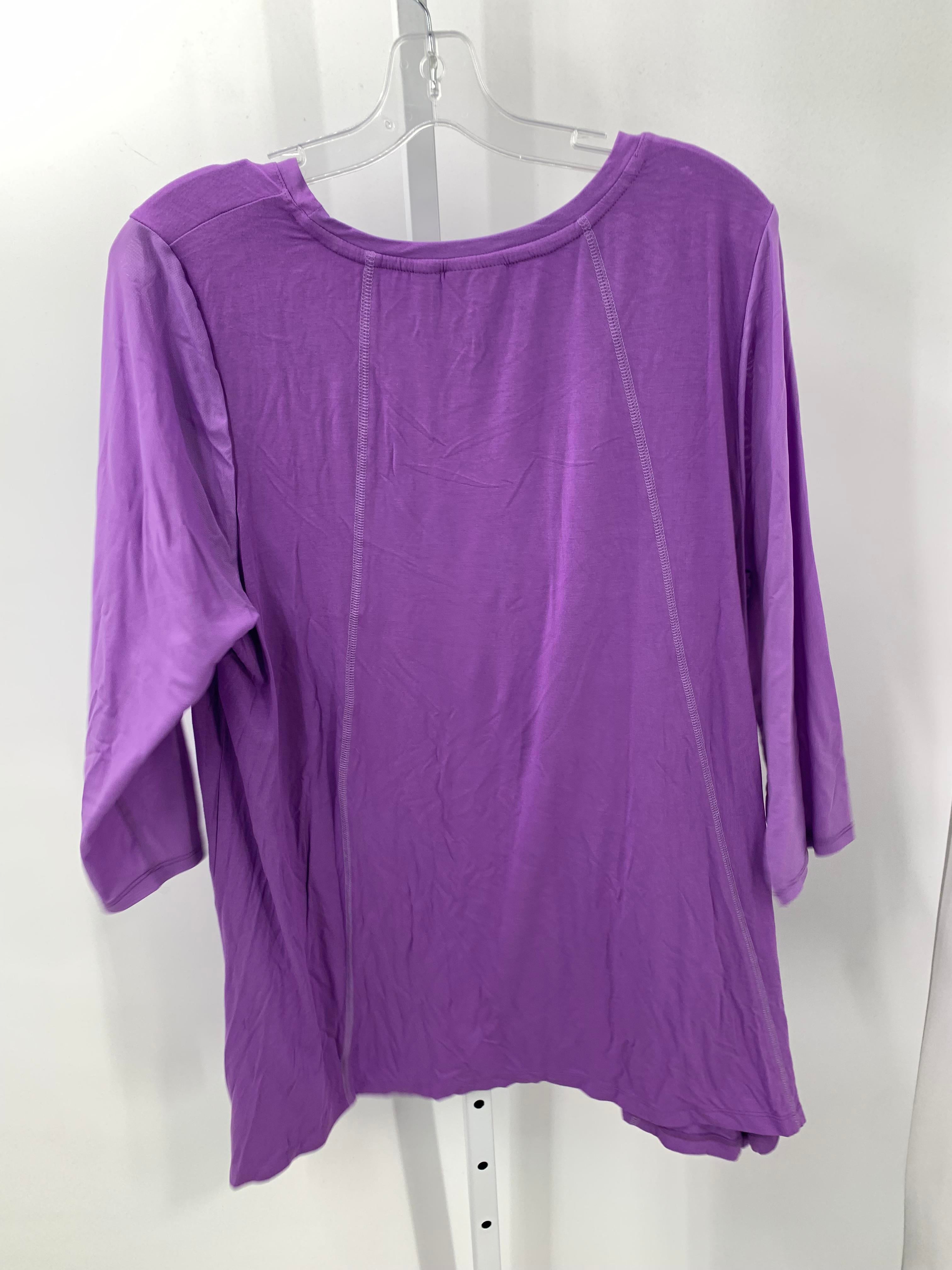 LOGO Size Extra Large Misses 3/4 Sleeve Shirt