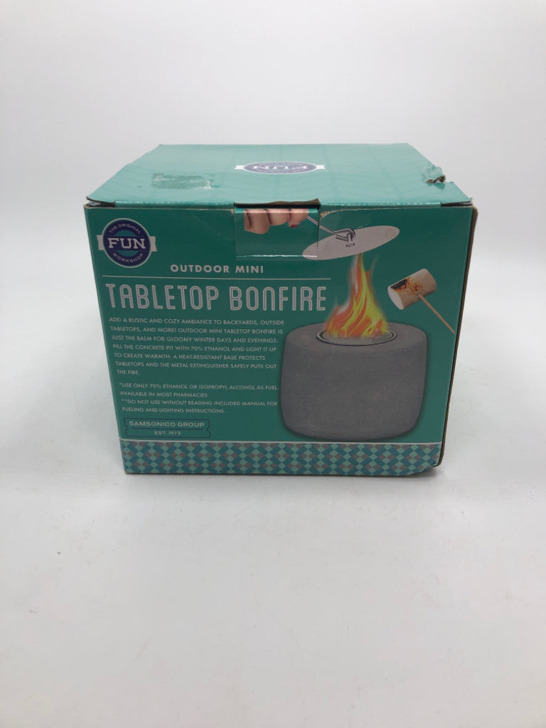 NIB MINI TABLETOP BONFIRE.