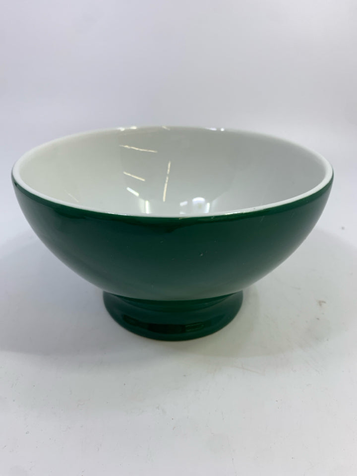 SCHONWALD GERMANY GREEN CERAMIC BOWL.