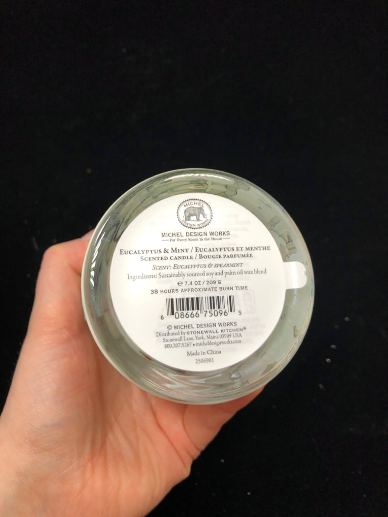 EUCALYPTUS & MINT CANDLE - MICHEL DESIGNS.