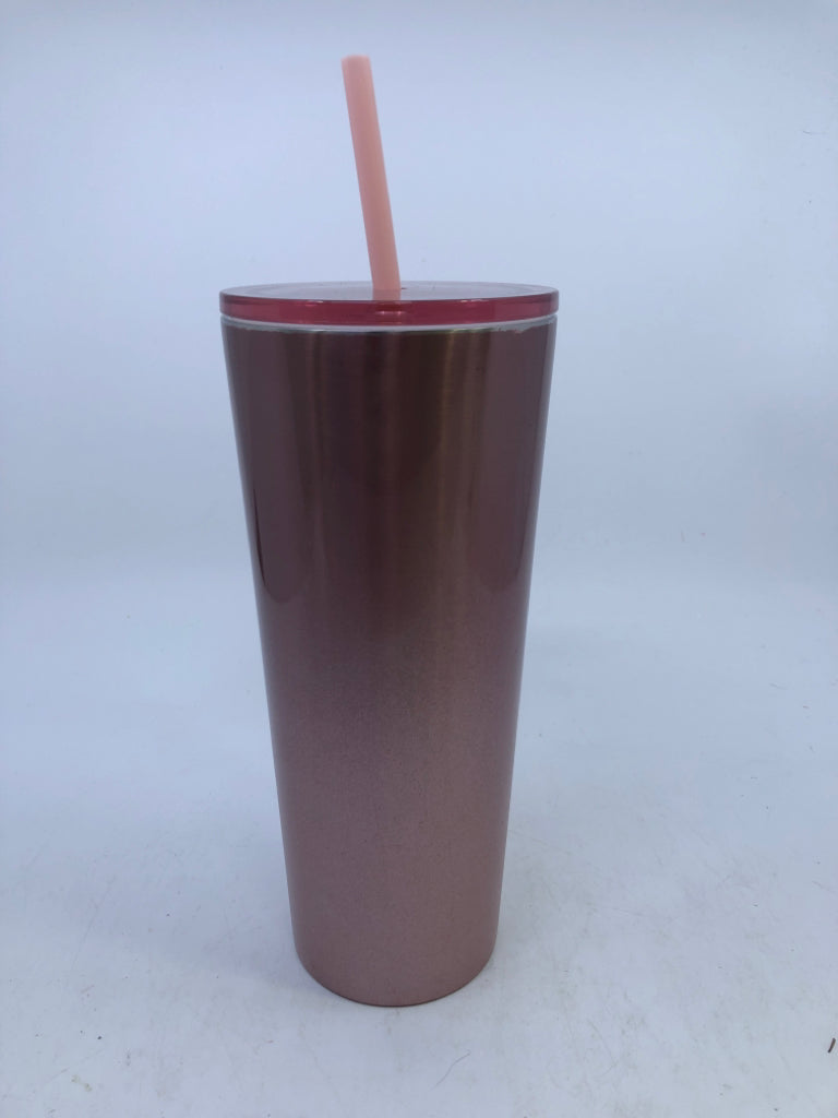 PALE PINK STARBUCKS TUMBLER.