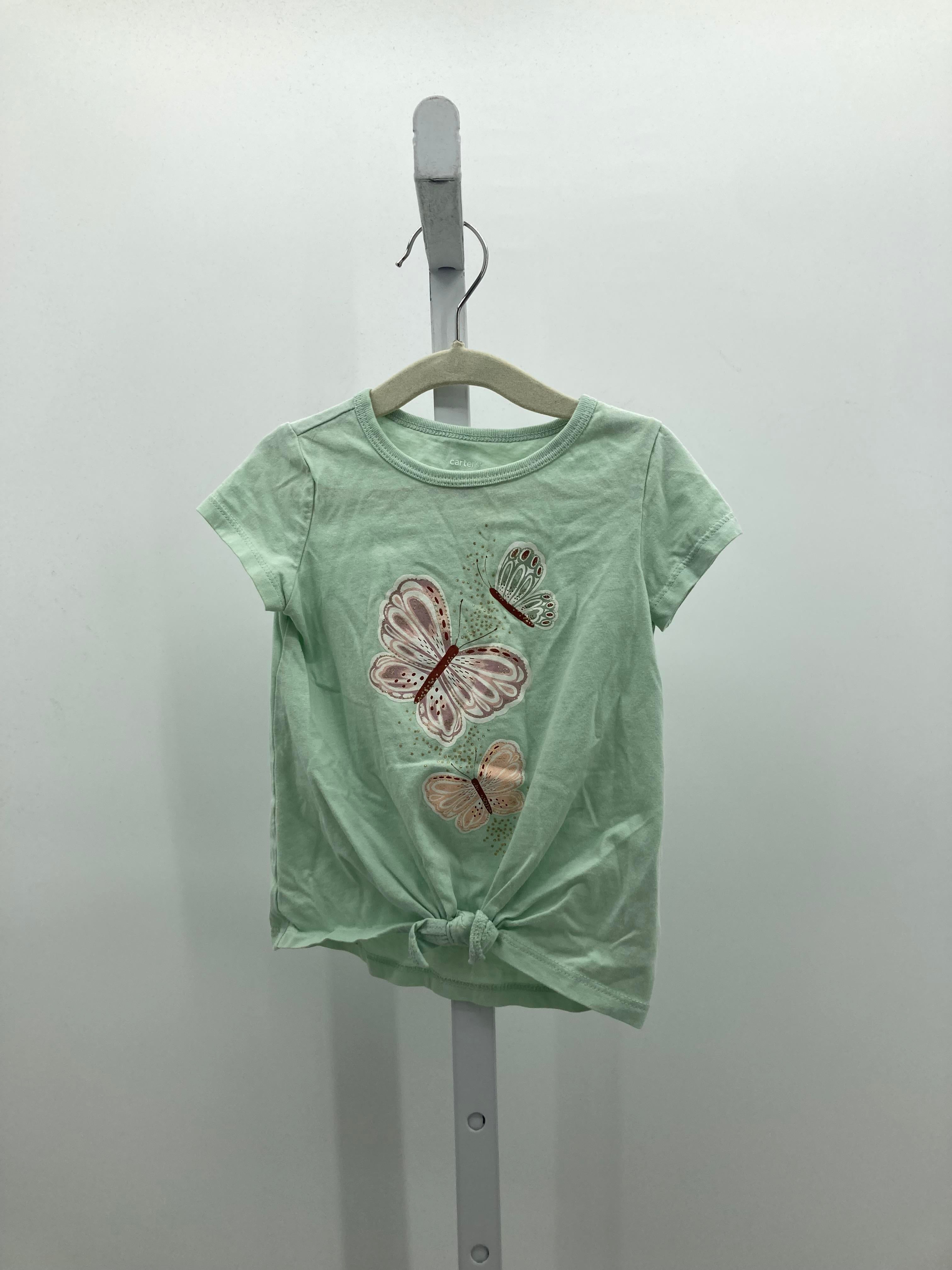 Carters Size 2T Girls Short Sleeve Shirt