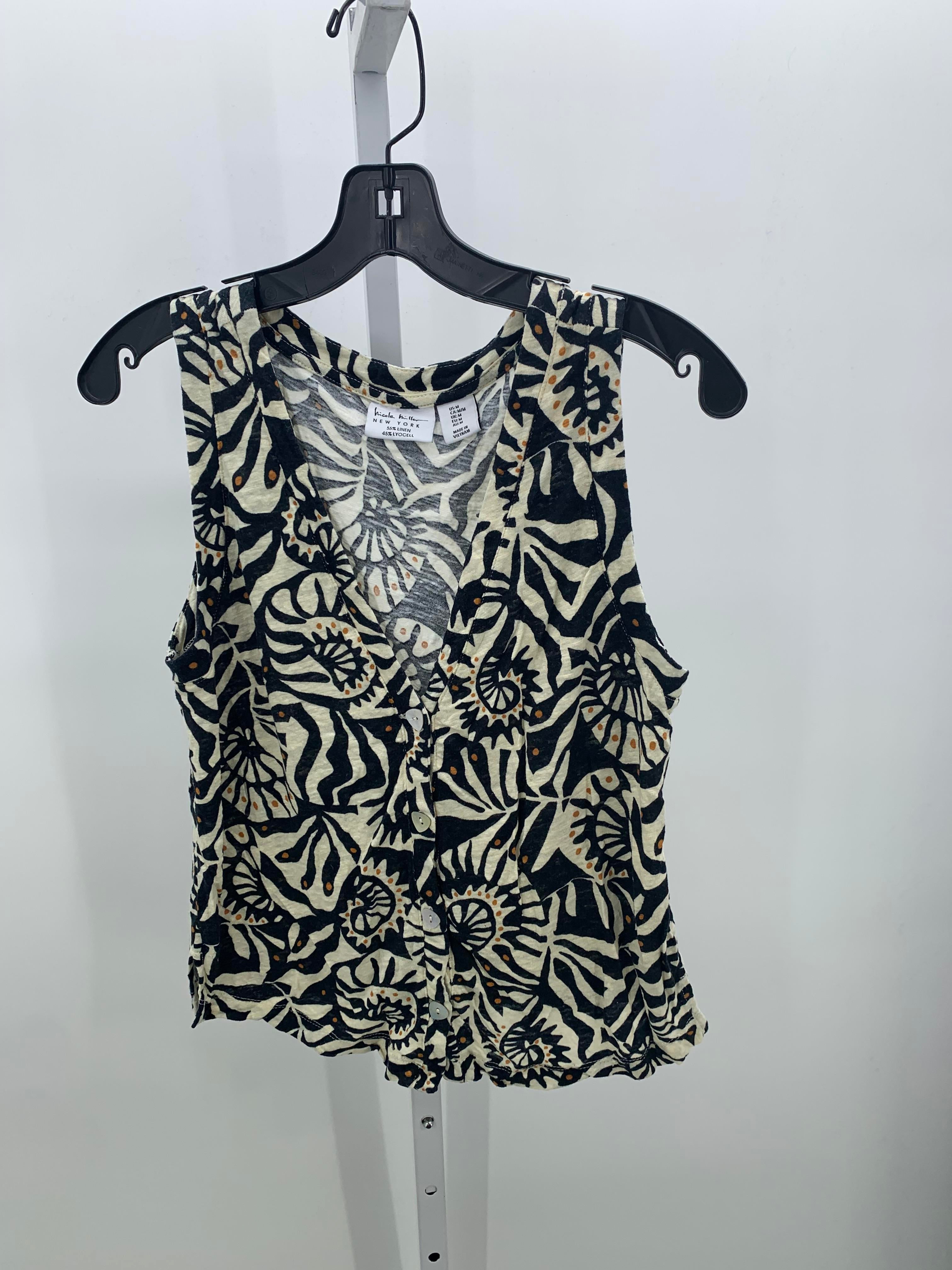 Nicole Miller Size Medium Misses Sleeveless Shirt