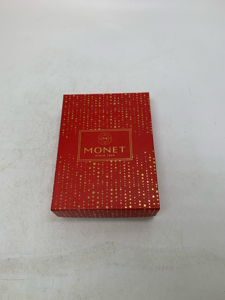 MONET RED METAL CARDINAL IN BOX ORNAMENT.