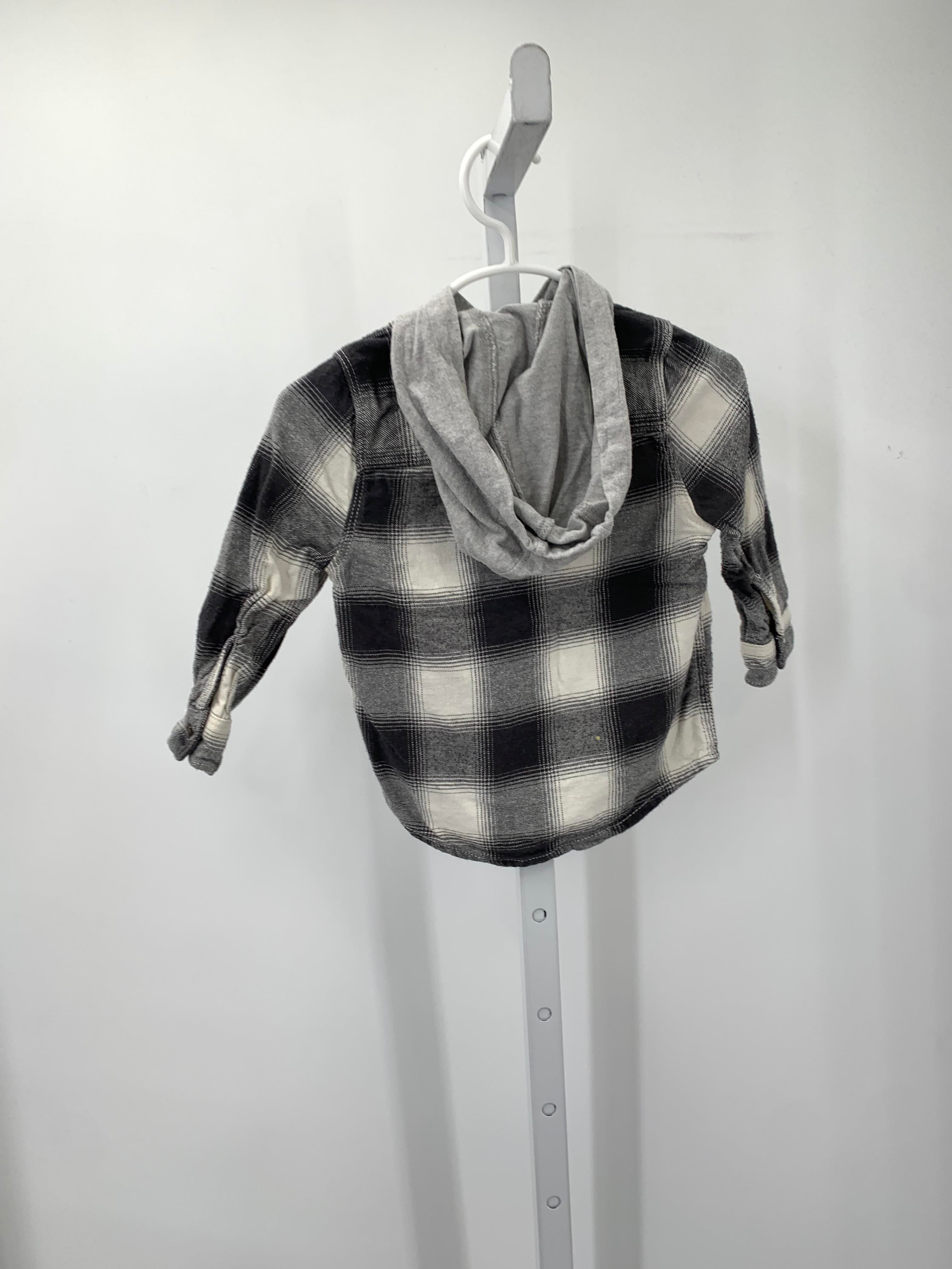 HOODED PLAID BTN DOWN