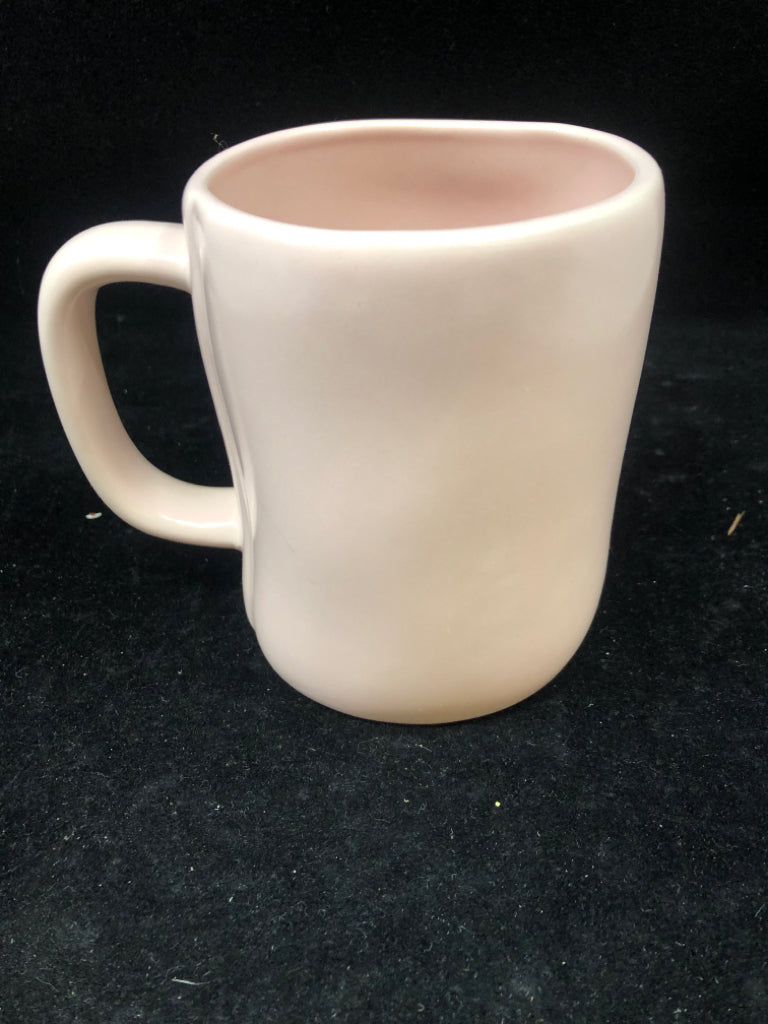 RAE DUNN PINK HOW SWEET MUG.