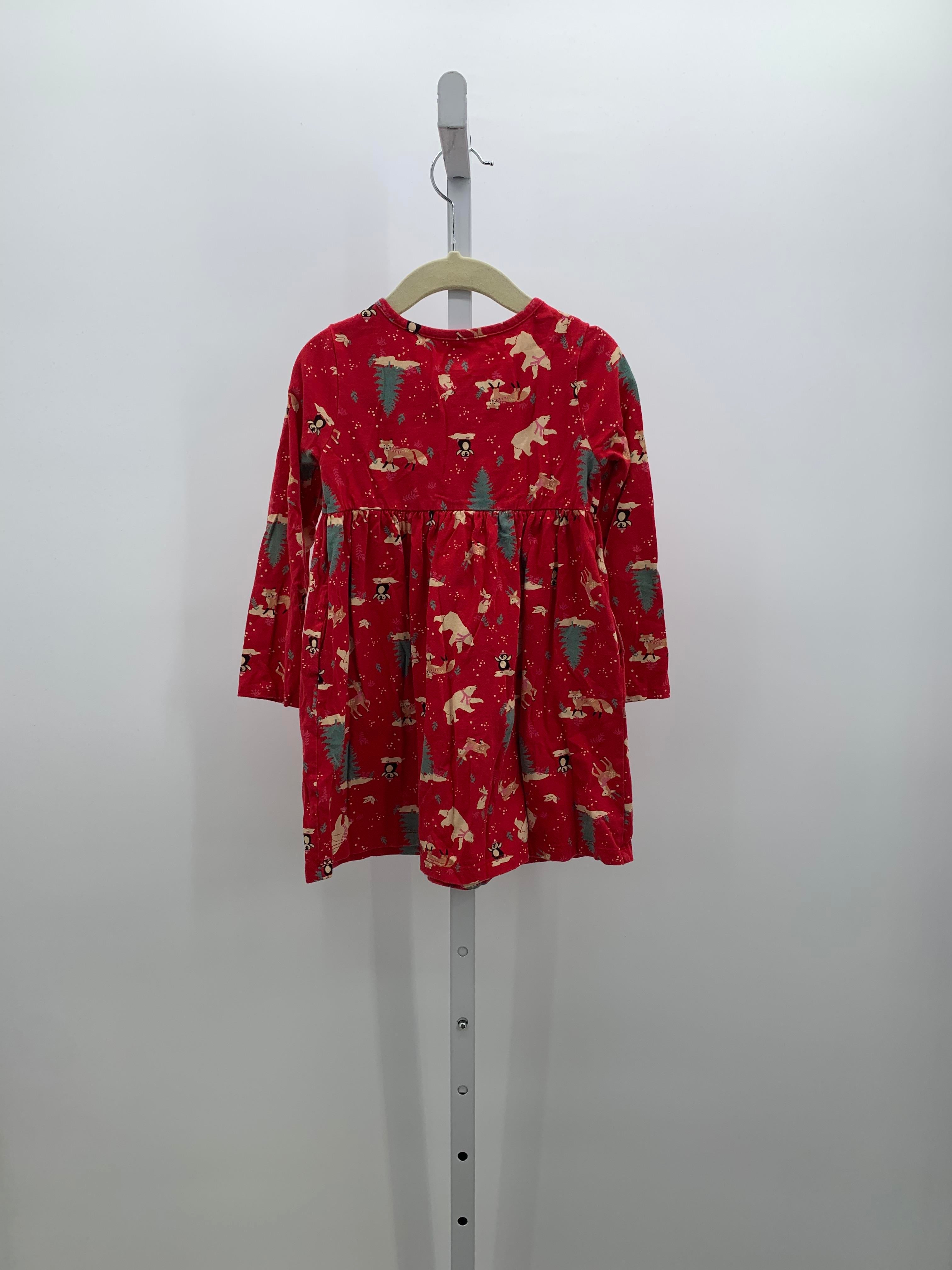 LONG SLV DRESS FOREST ANIMALS