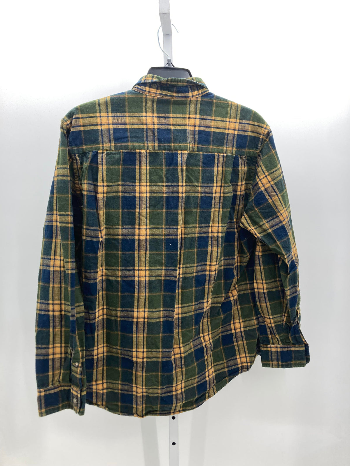 PLAID BTN DOWN