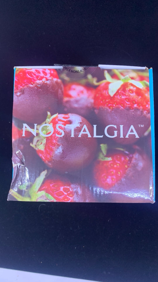 NIB NOSTALGIA 3-TIER CHOCOLATE FONDUE FOUNTAIN.