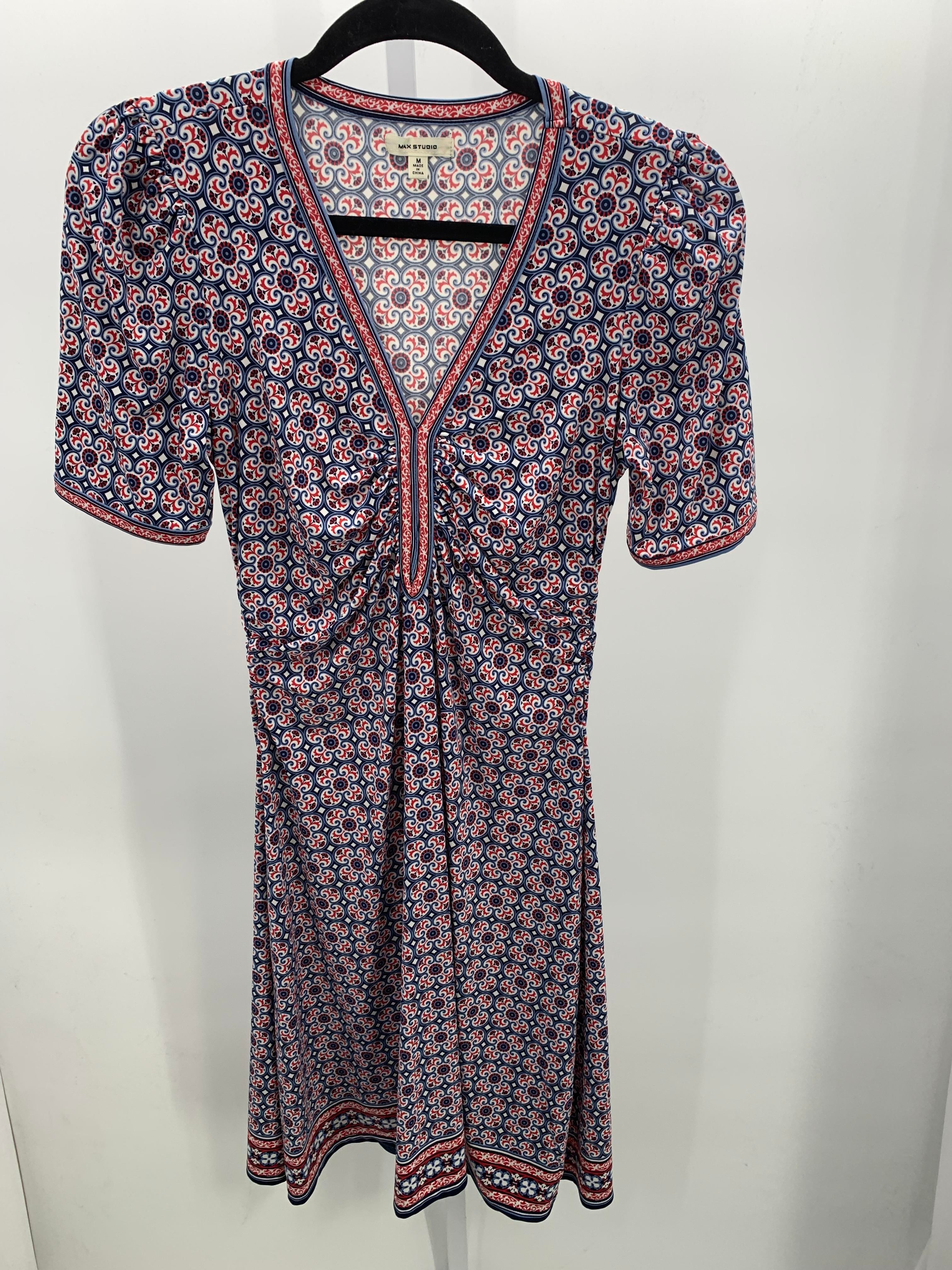 Max Studio Size Medium Misses Short Sleeve Dress