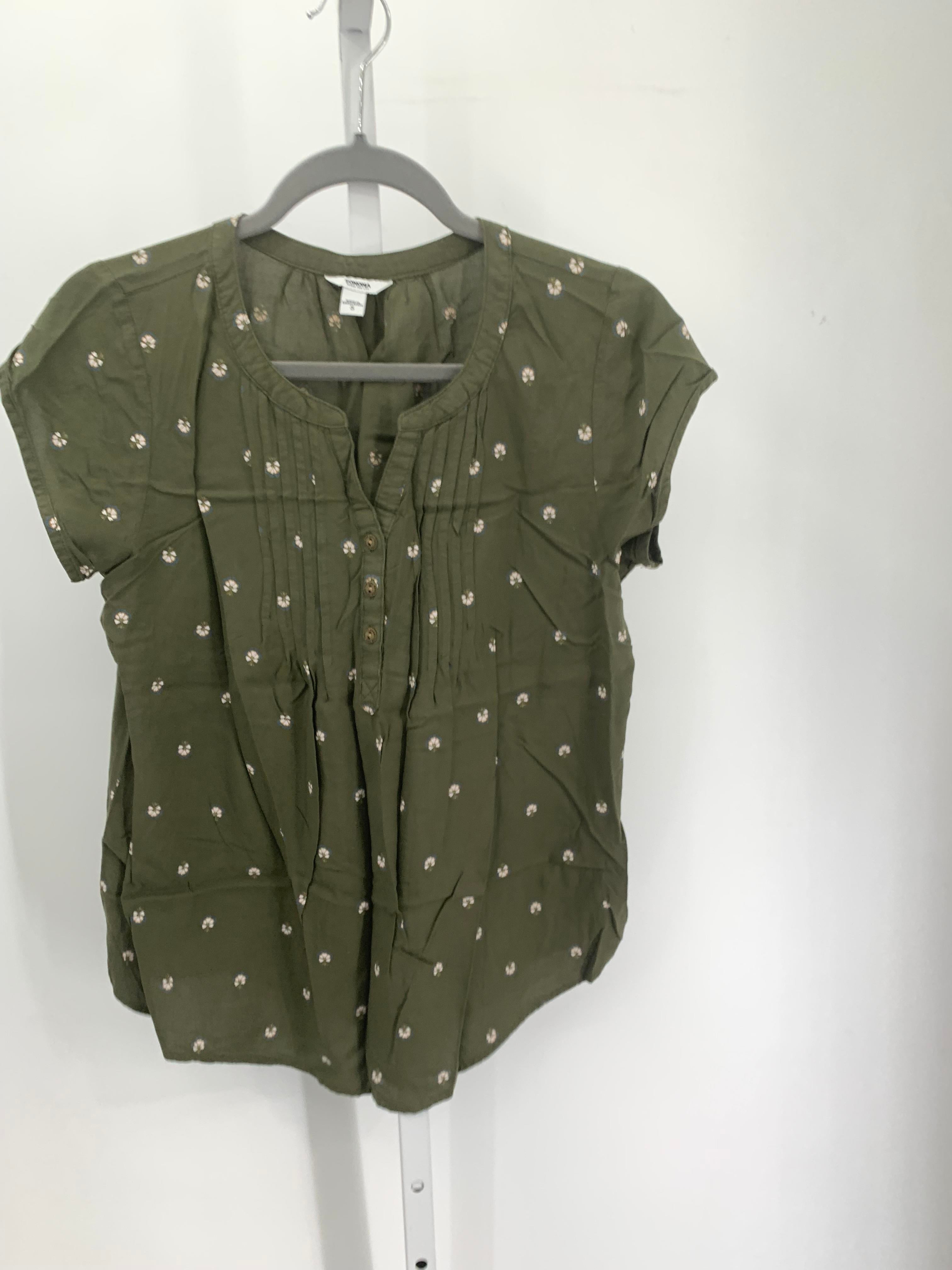 Sonoma Size Small Misses Short Sleeve Shirt