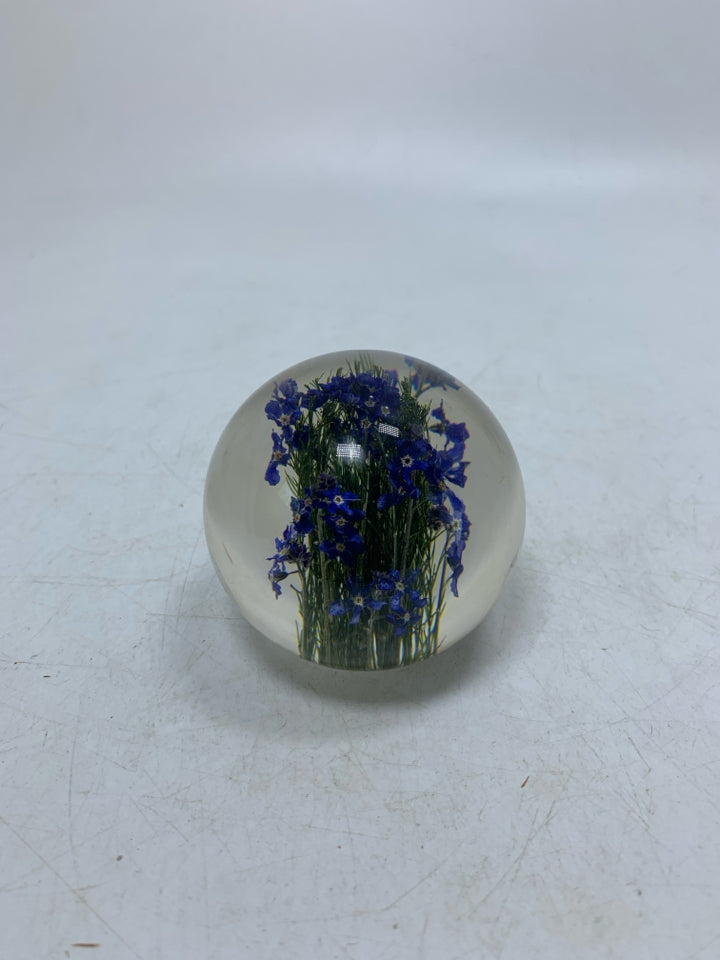 NIB HAFOD GRANGE RESIN FORGET ME NOT PURPLE FLOWERS GREAT BRITAIN.