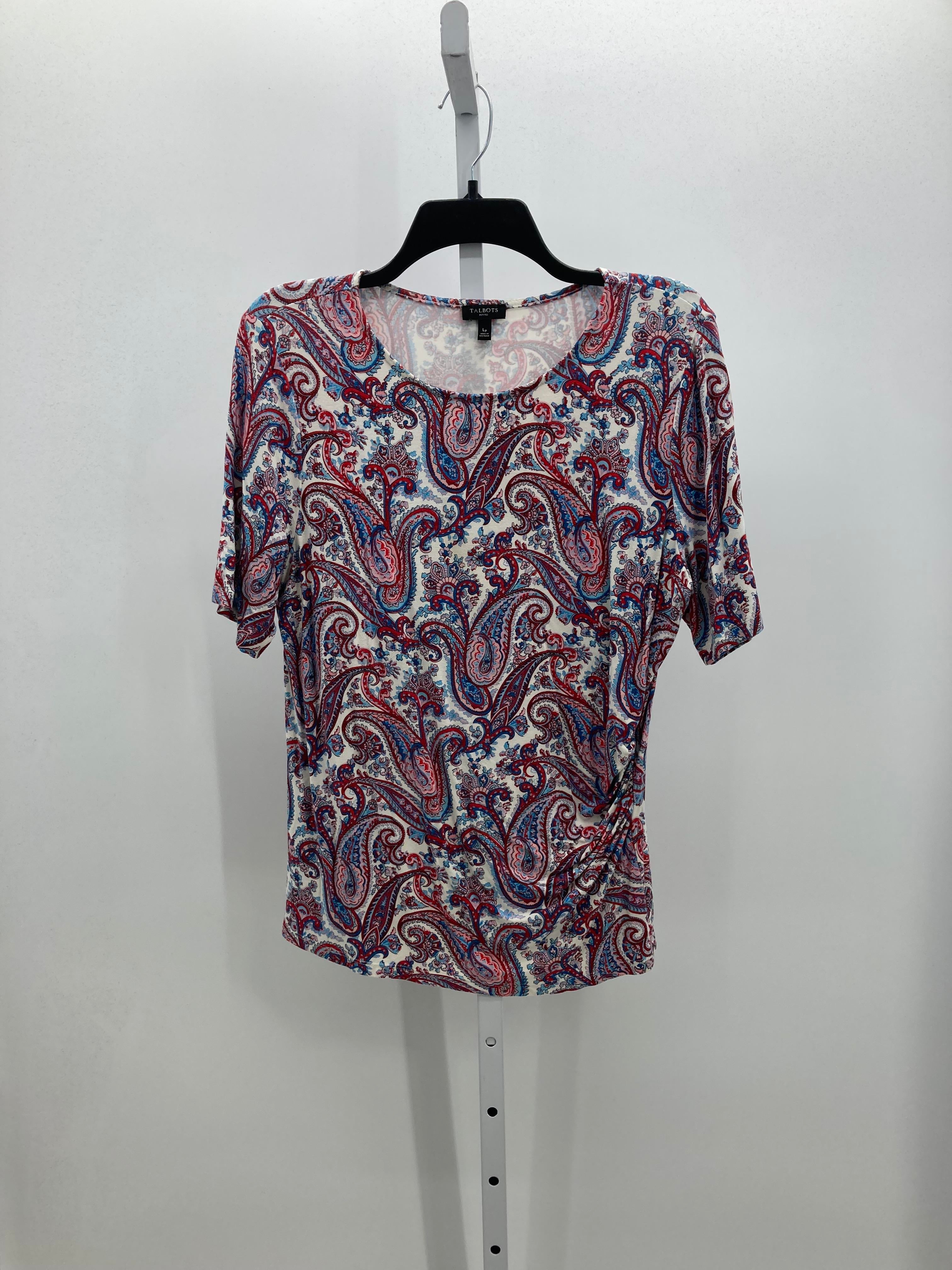 Talbots Size Large Petite Petite Short Sleeve Shirt
