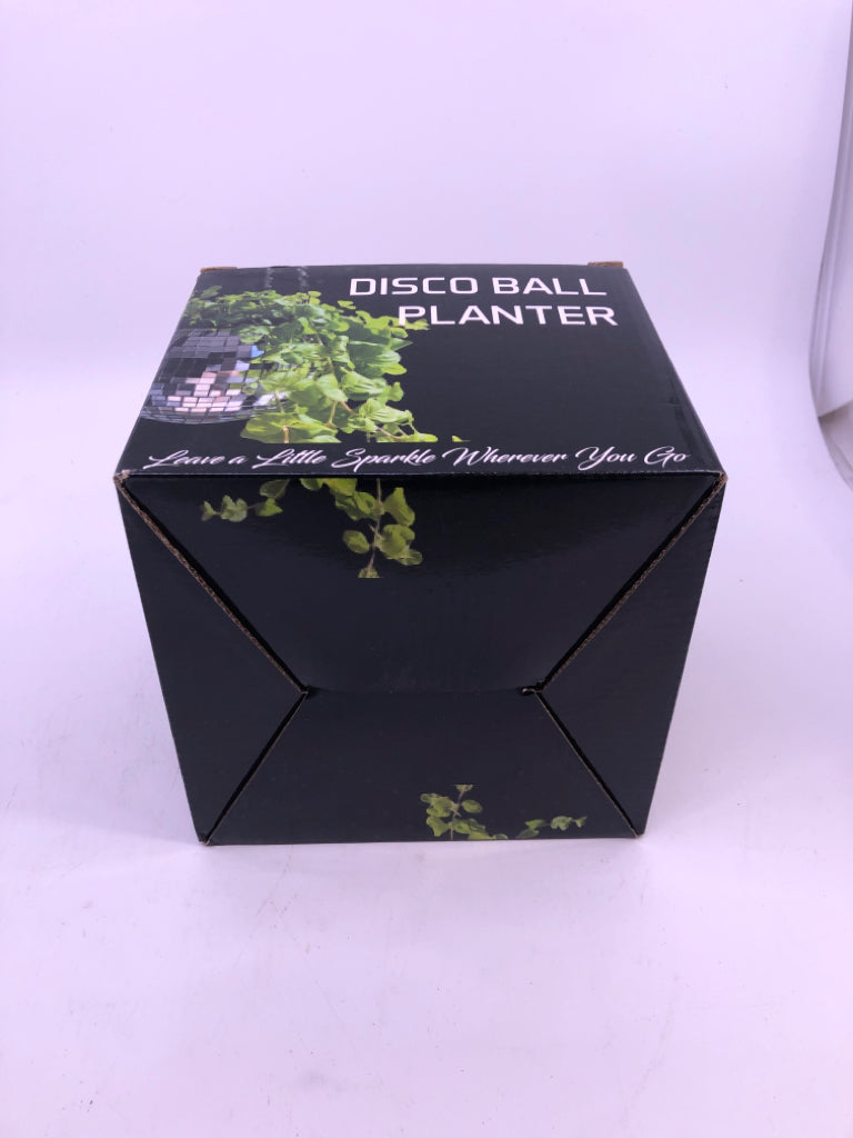 NIB DISCO BALL PLANTER.