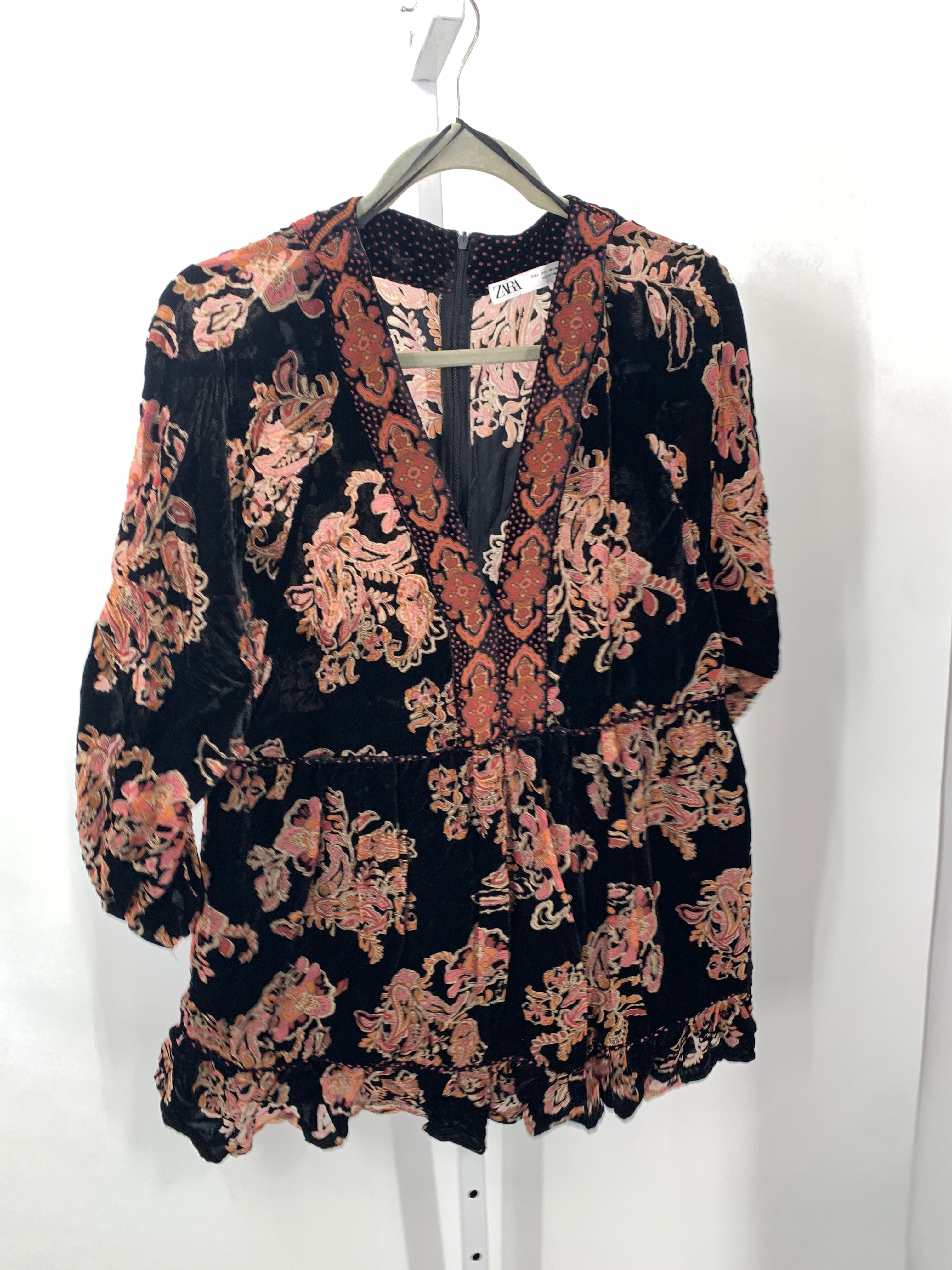 Zara Size Large Misses Long Sleeve Dress