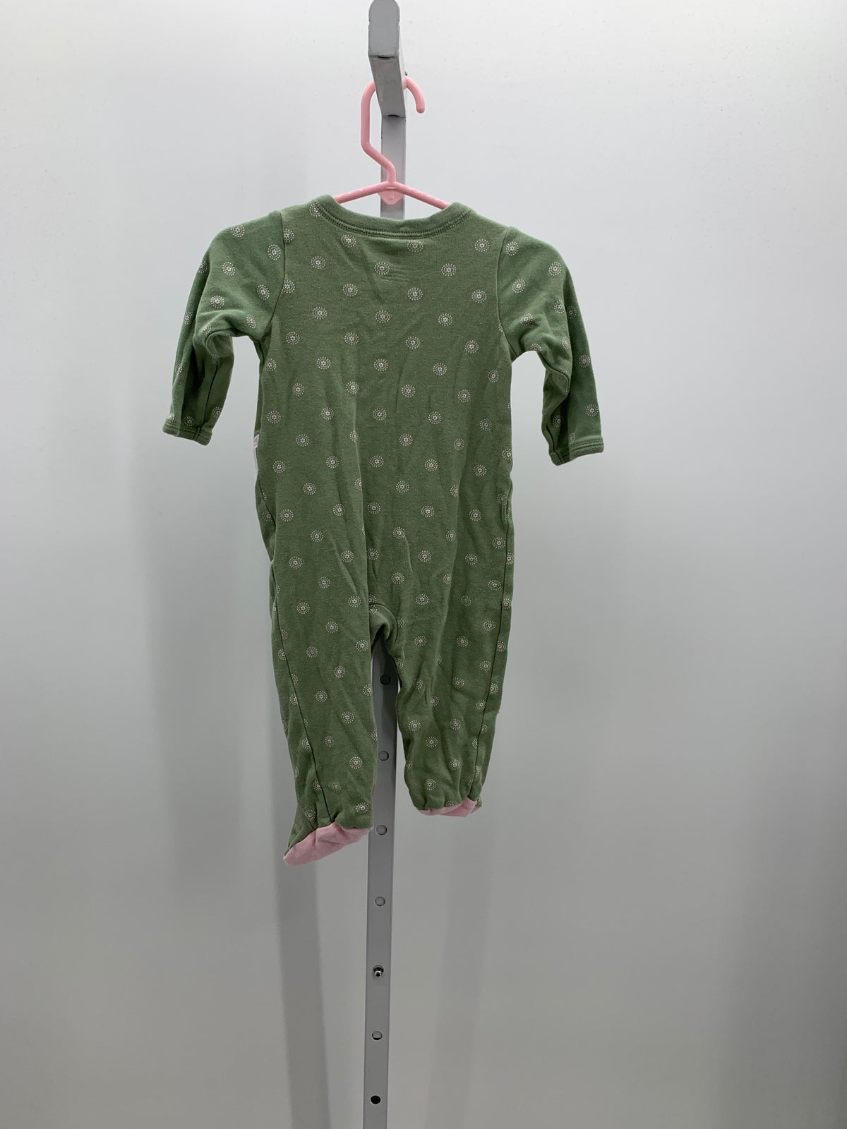 Carters Size 9 Months Girls Long Slv. Romper
