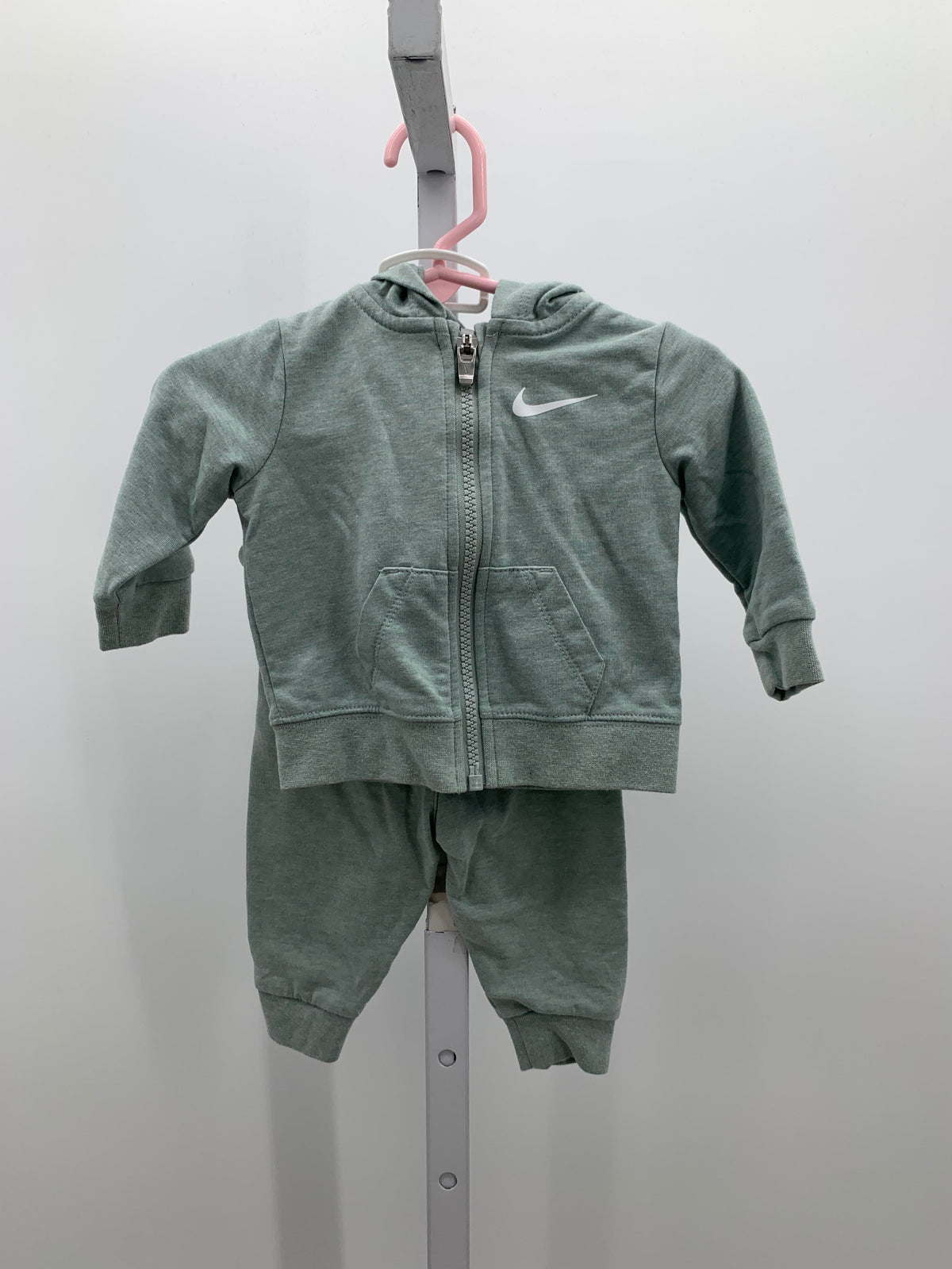 HOODED ZIP KNIT JACKET AND PANTS