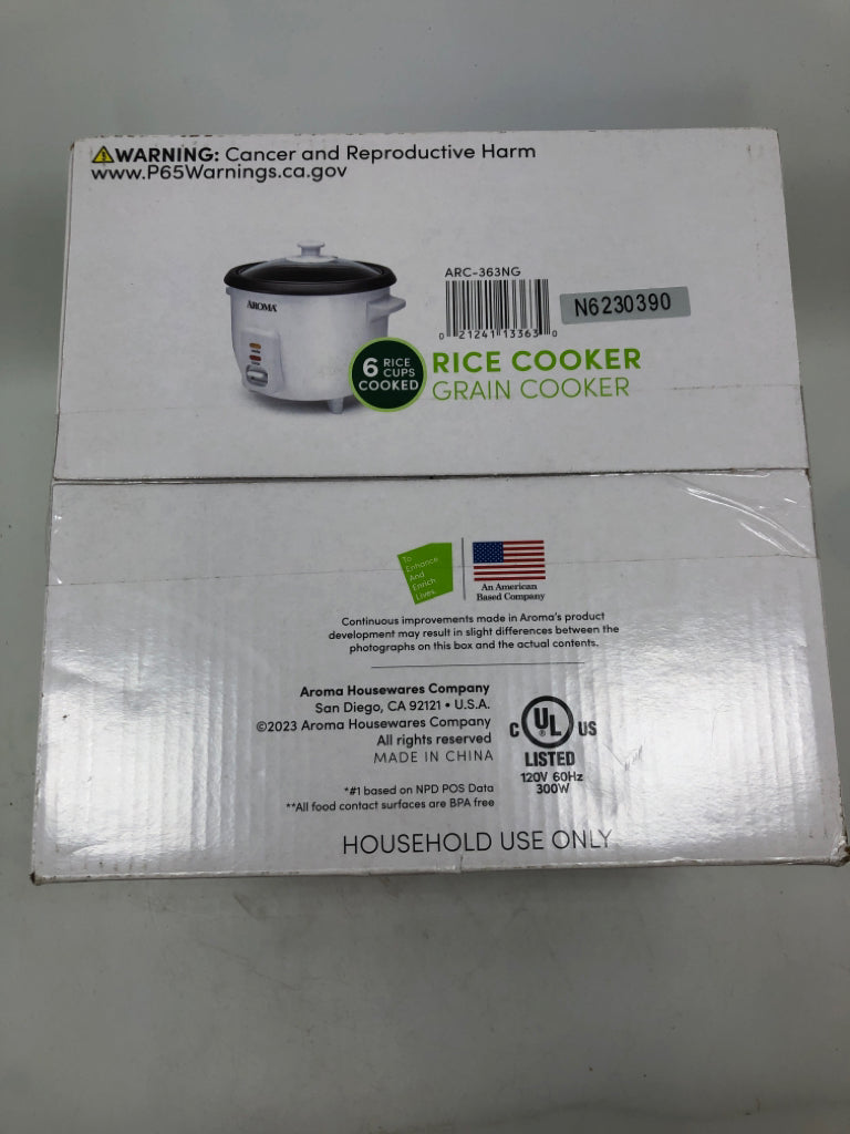 NIB AROMA RICE COOKER.