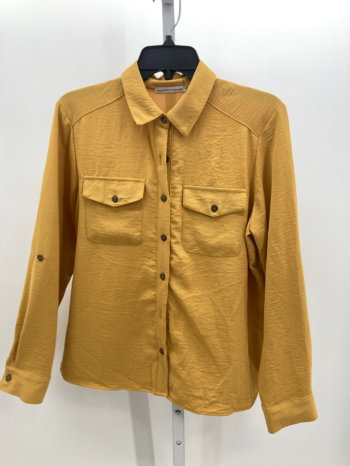 Notations Size Large Petite Petite Long Sleeve Shirt