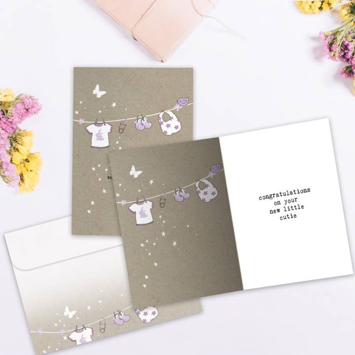 Welcome To The World, New Baby Card