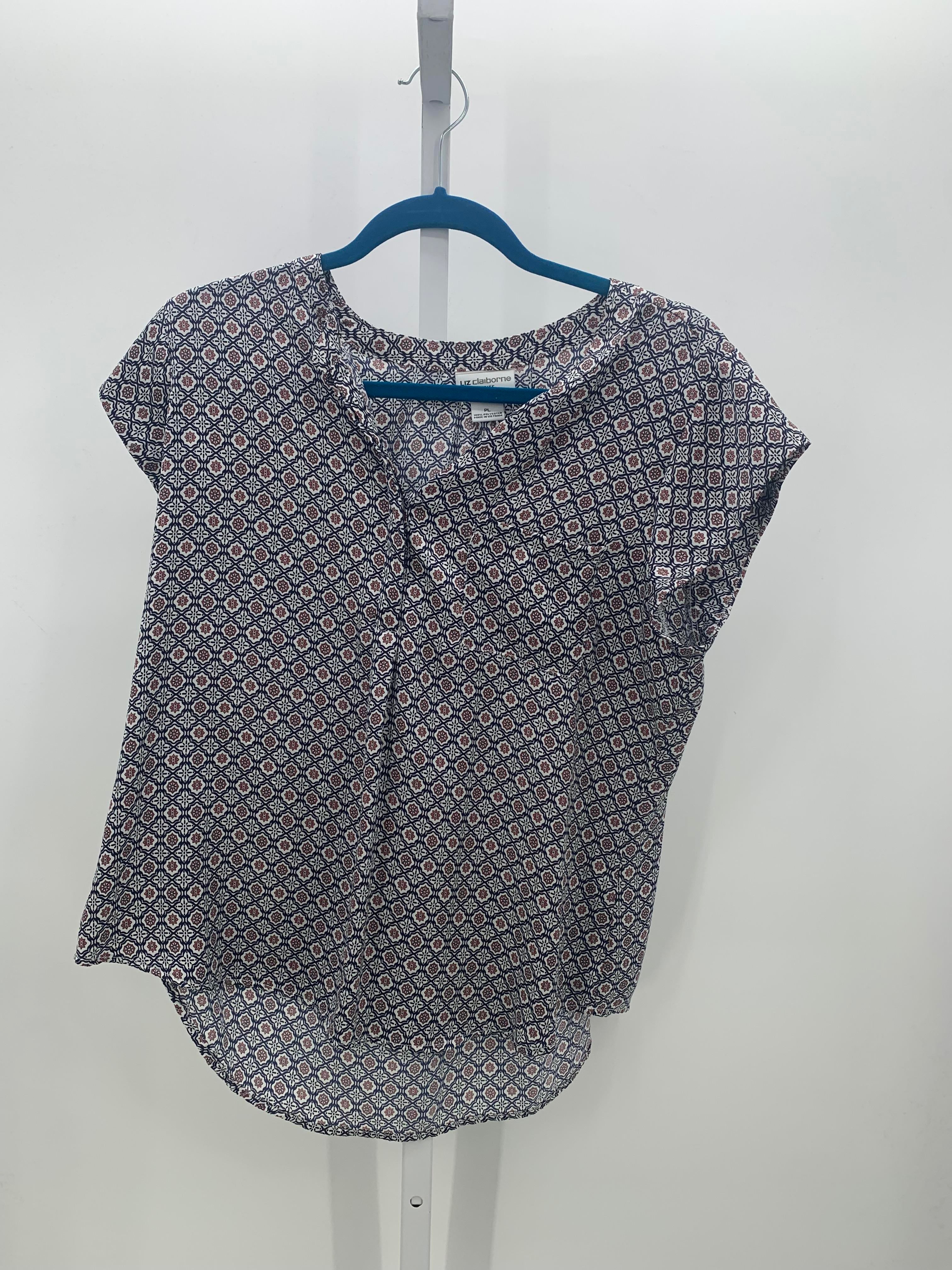 Liz Claiborne Size Large Petite Petite Short Sleeve Shirt