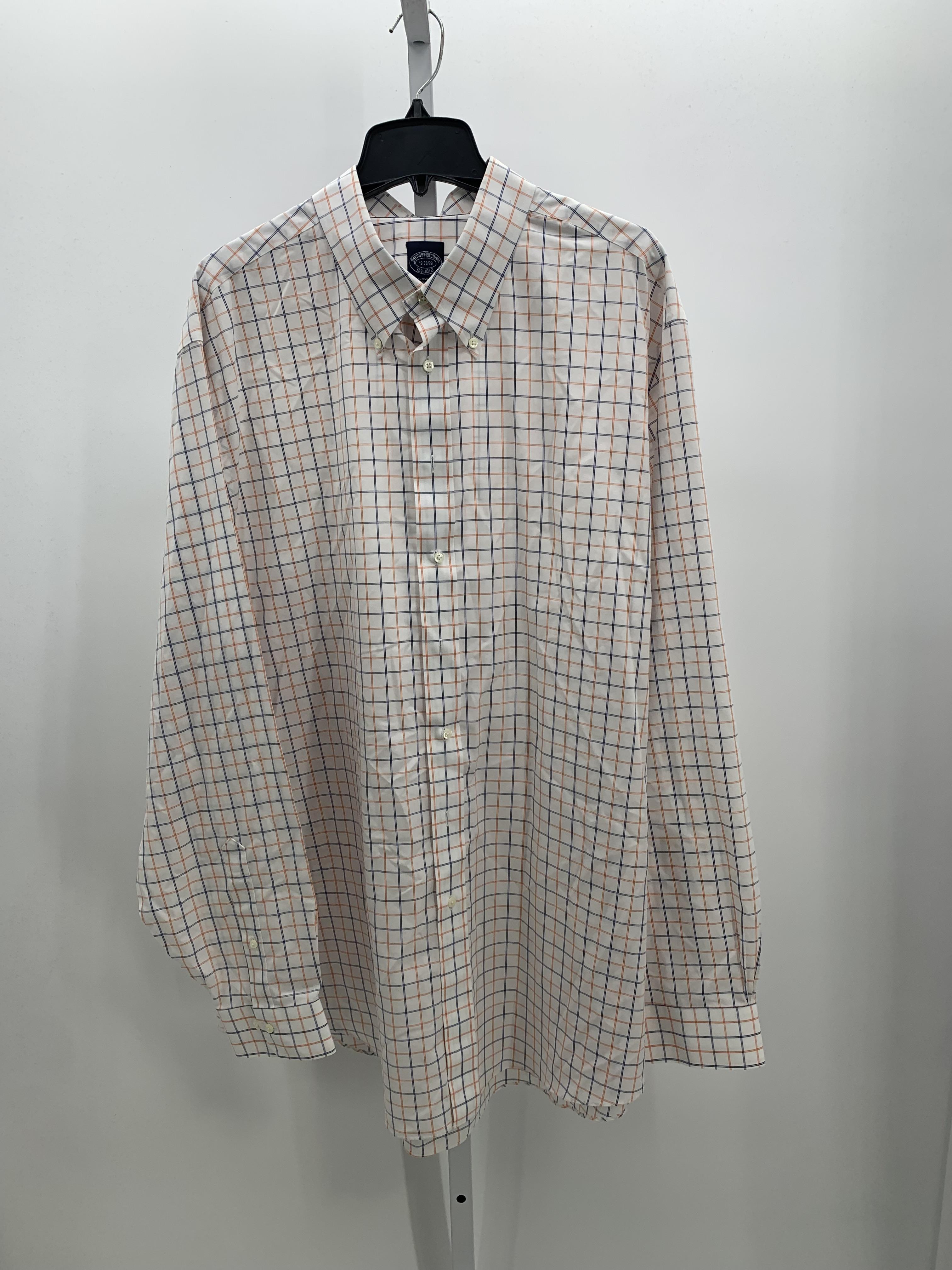 BLUE ORANGE PLAID