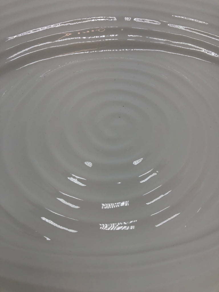SWIRL TEXTURED OVAL PLATTER.