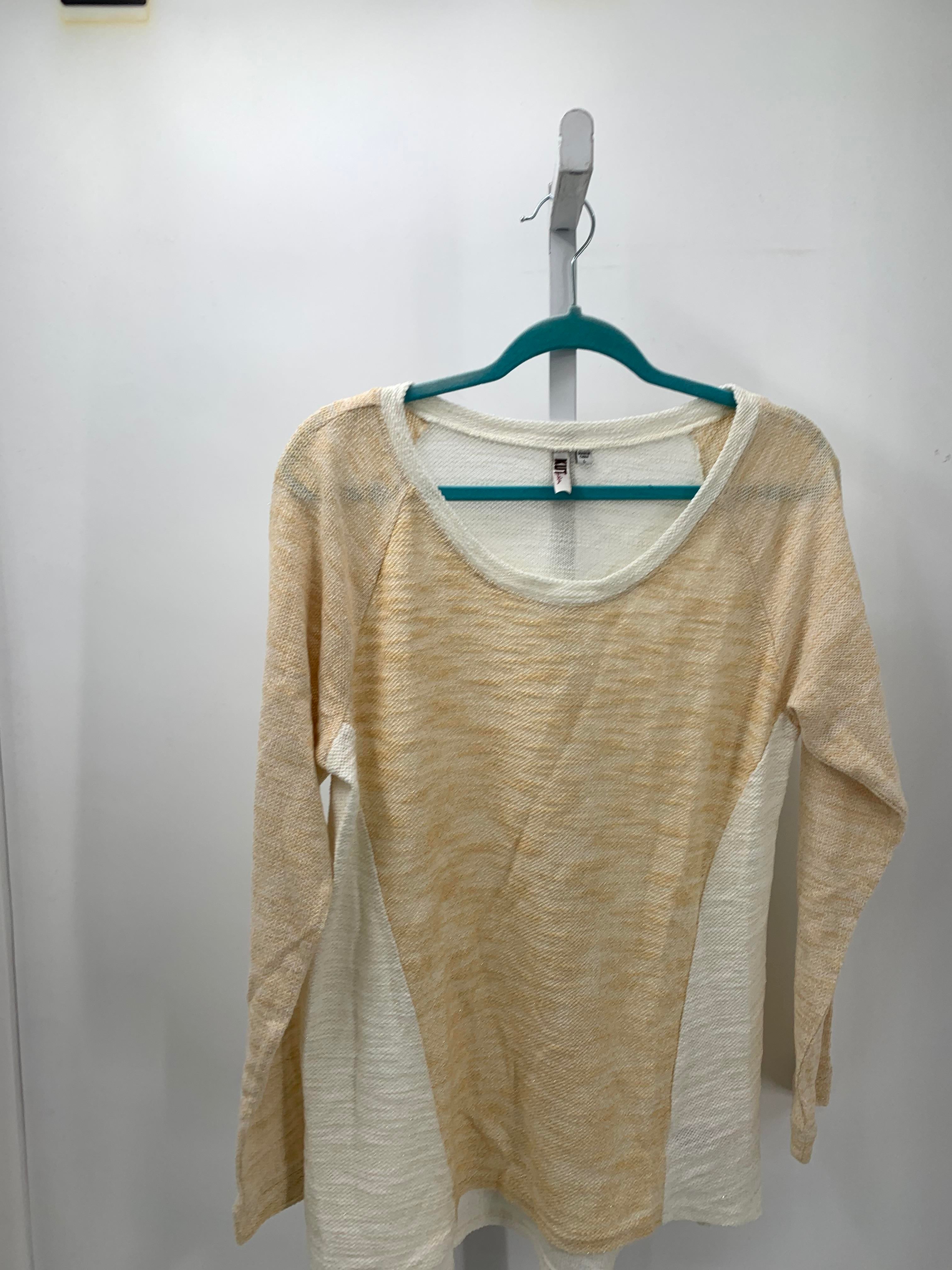 Kut from the Kloth Size Large Misses Long Sleeve Shirt