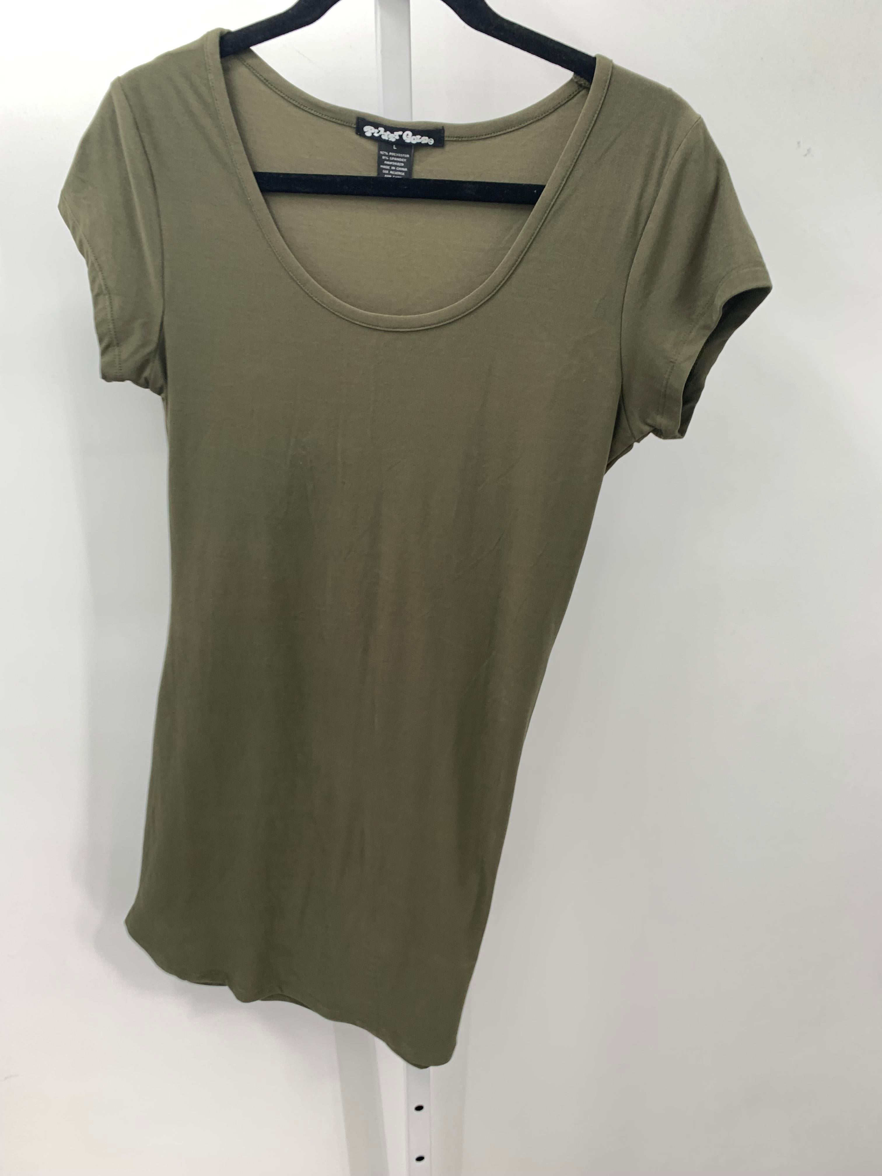 Poof Size Large Juniors Short Sleeve Dress