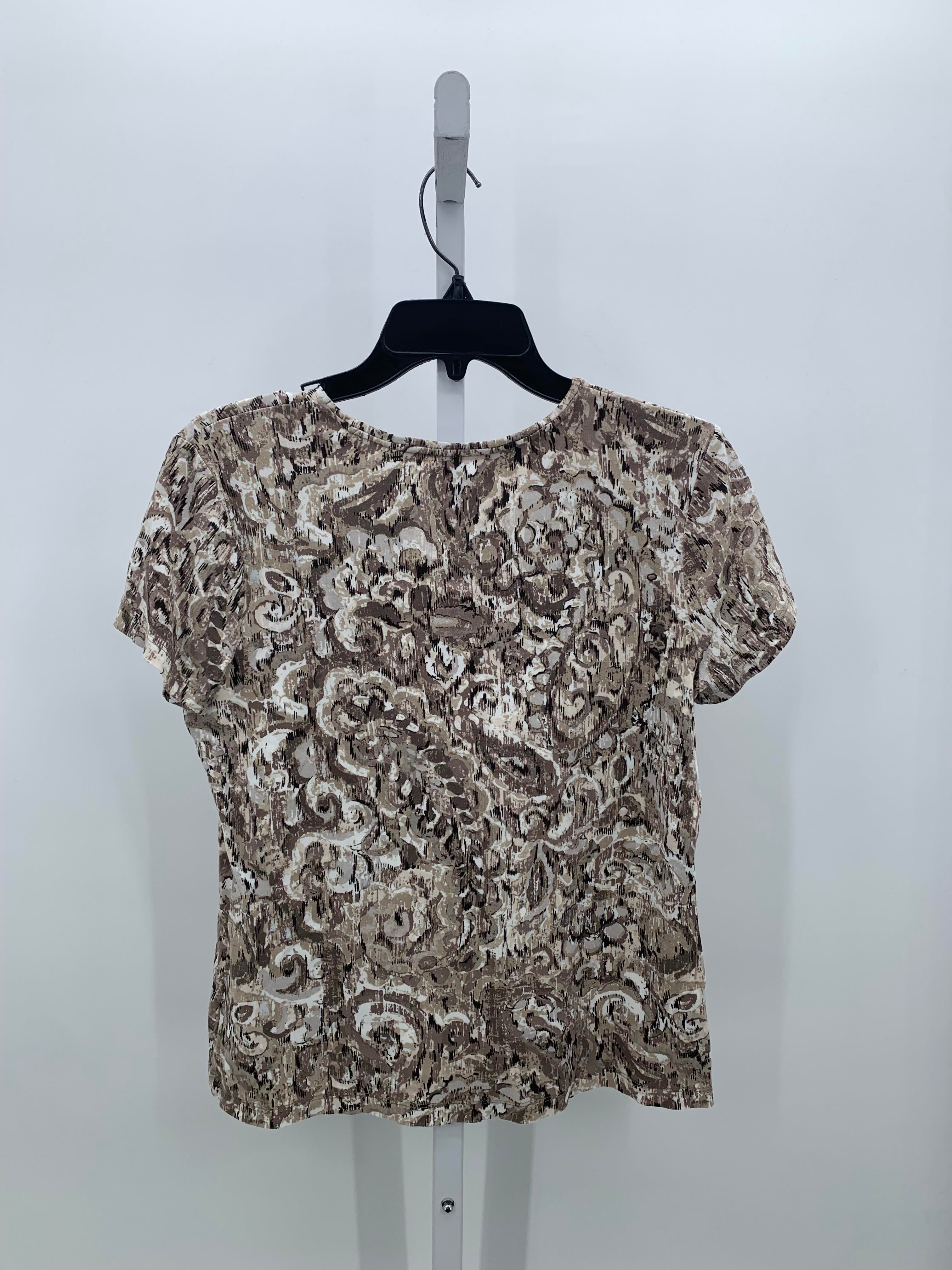 Croft & Barrow Size Medium Misses Short Sleeve Shirt