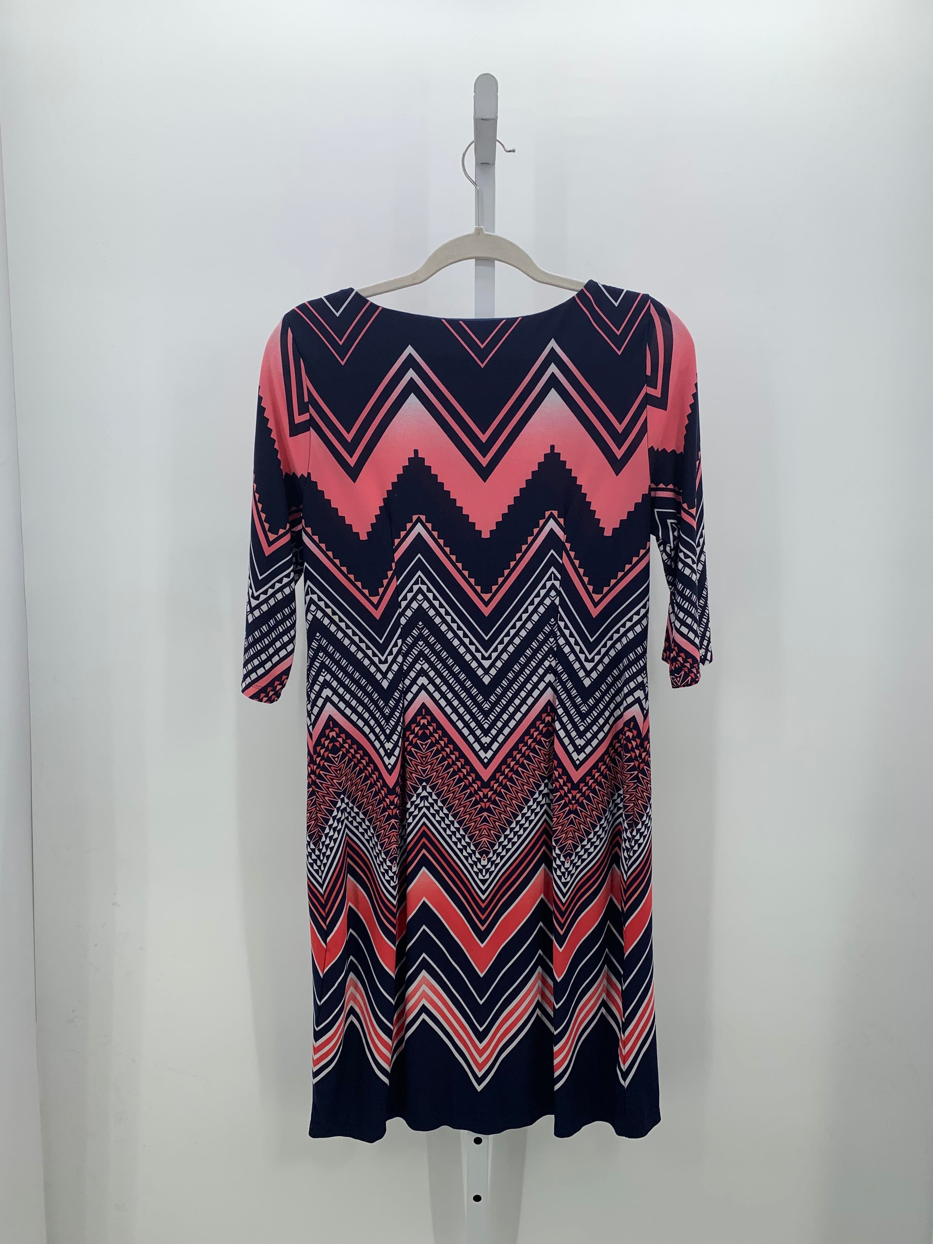 Sandra Darren Size 10 Misses 3/4 Sleeve Dress
