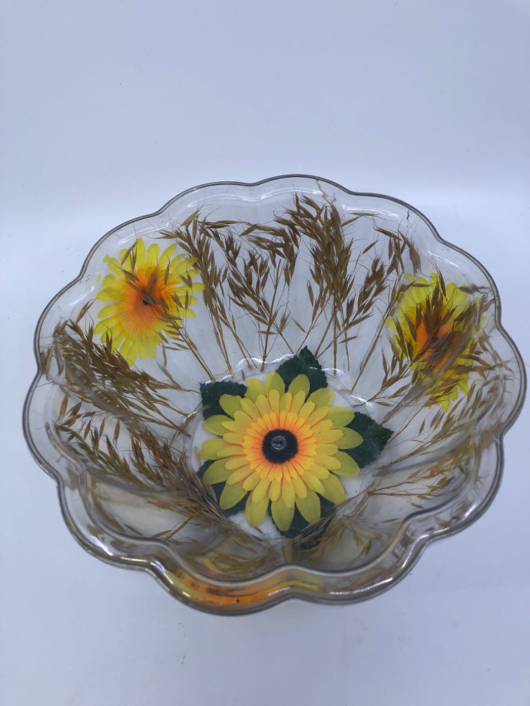 SUNFLOWER DOUBLE INSULATION ICE BUCKET/ BOWL.