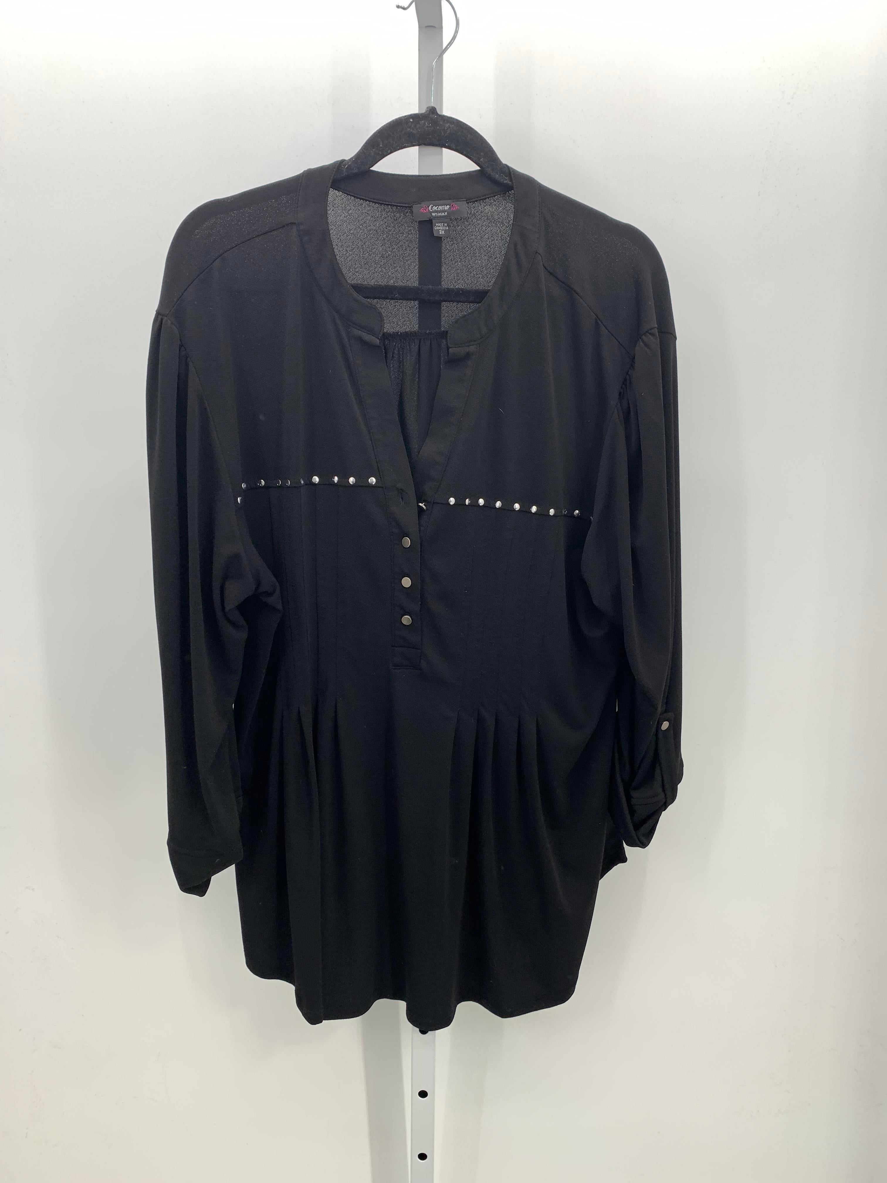 Size 3X Womens 3/4 Sleeve Shirt