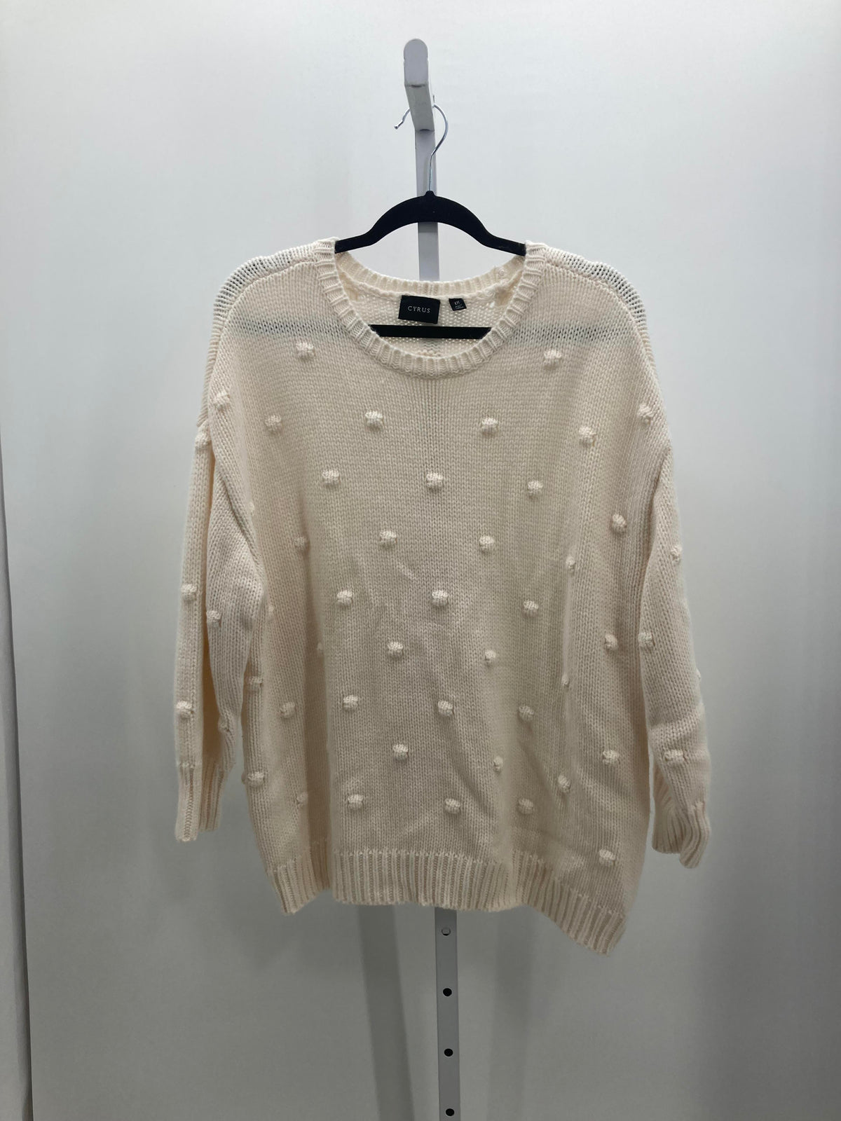 cyrus Size 1X Womens Long Slv Sweater