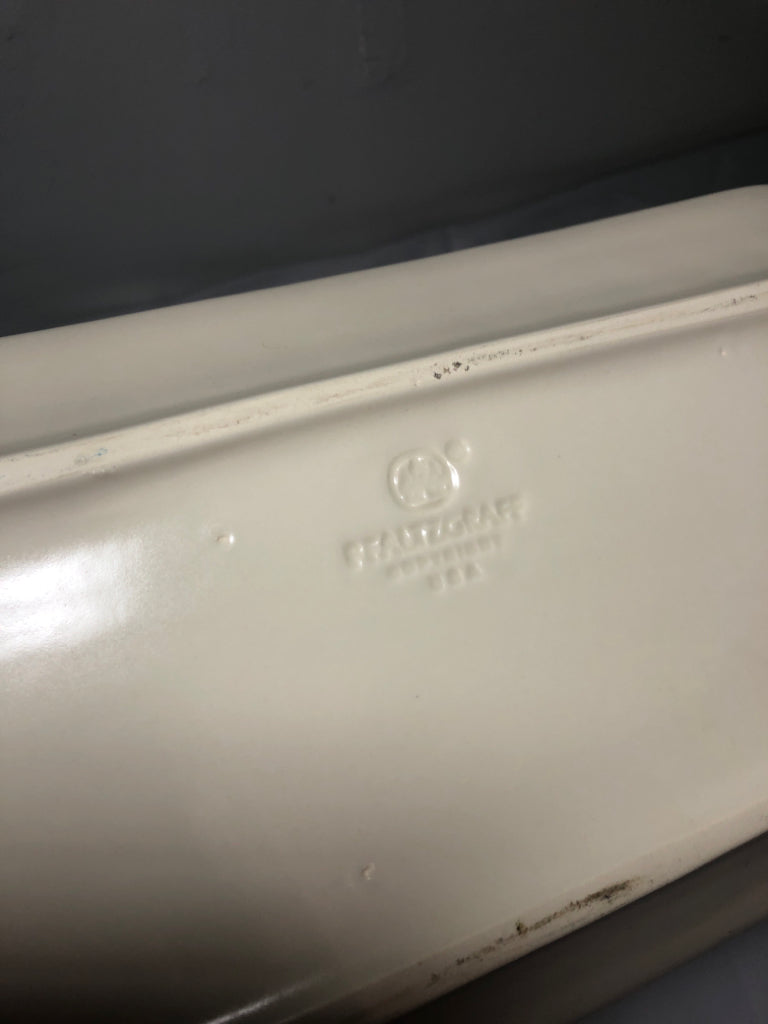 WHITE BRAIDED PFALTZGRAFF RECTANGLE TRAY.