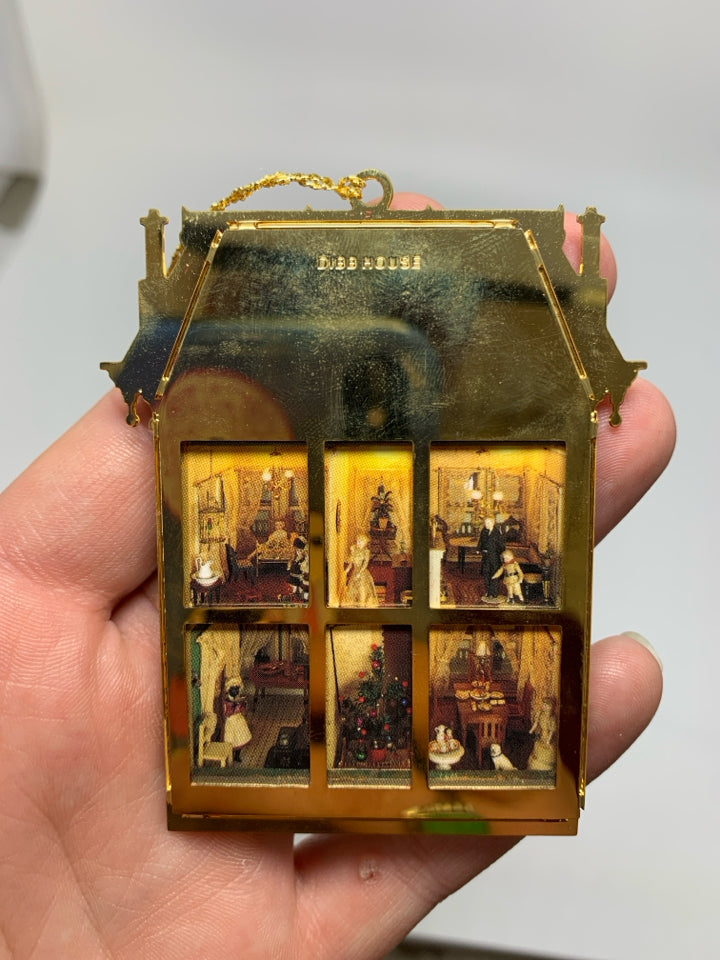 IN BOX "DIBB"BRASS HOUSE ORNAMENT BING & GRONDAHL.